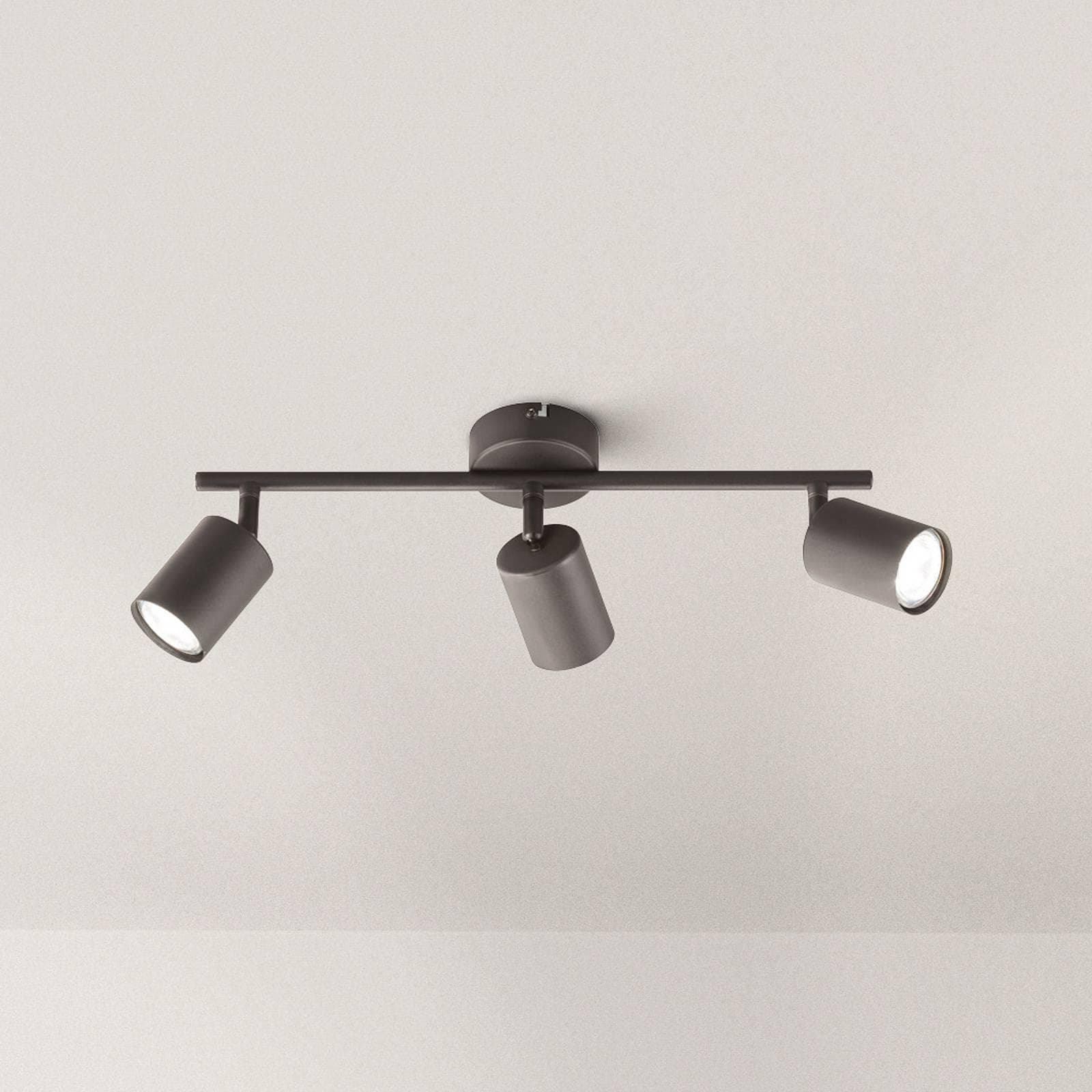 FISCHER & HONSEL Deckenspots Vano LED Warmweiß Schwarz 1518308578