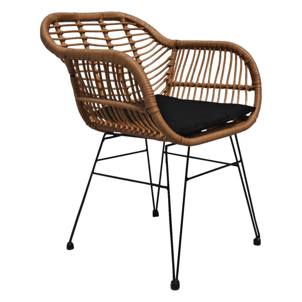 Ambia Garden Gartensessel Natur Dunkelgrau Kunststoff