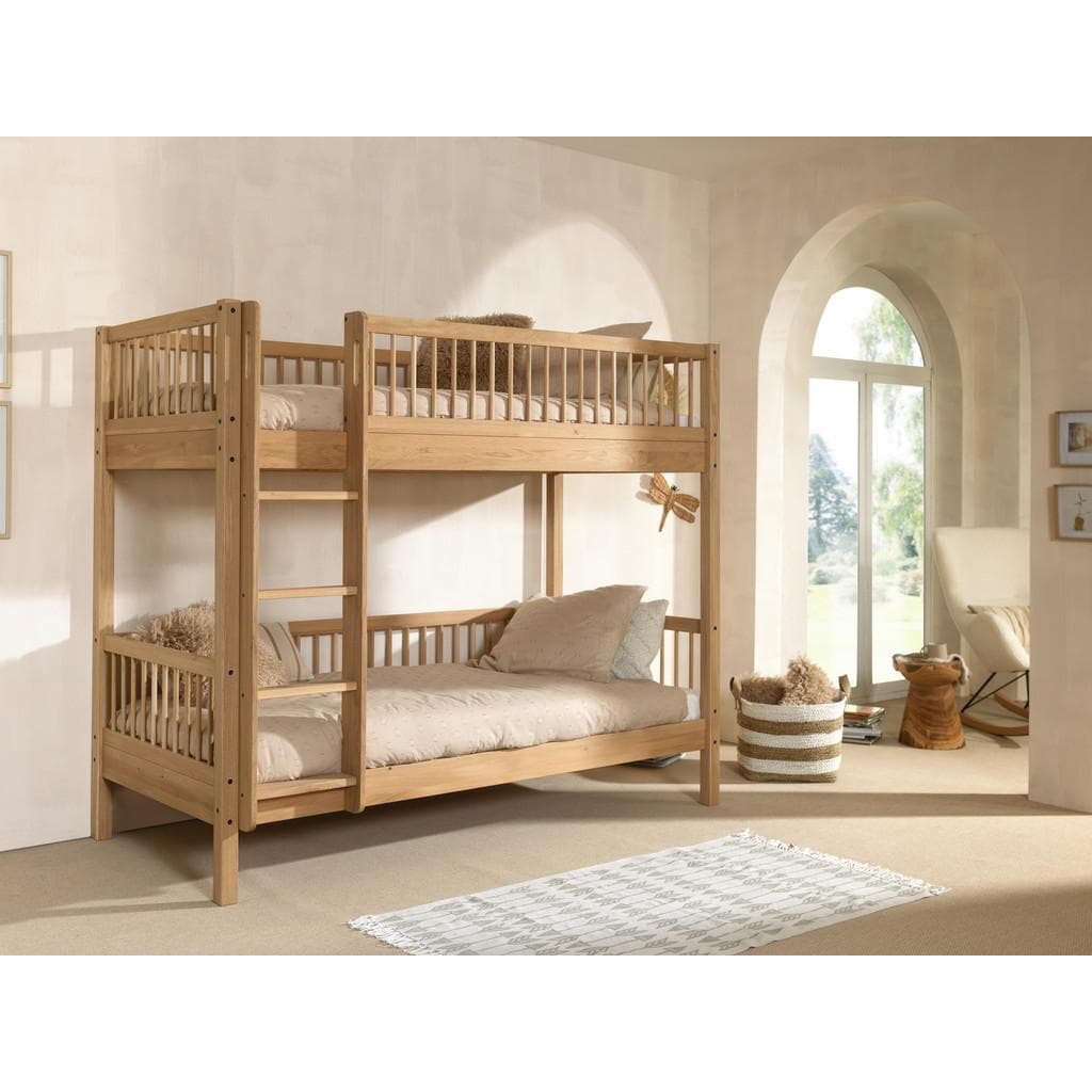 Vipack Etagenbett Natur Eiche massiv Kinder- & Jugendzimmer