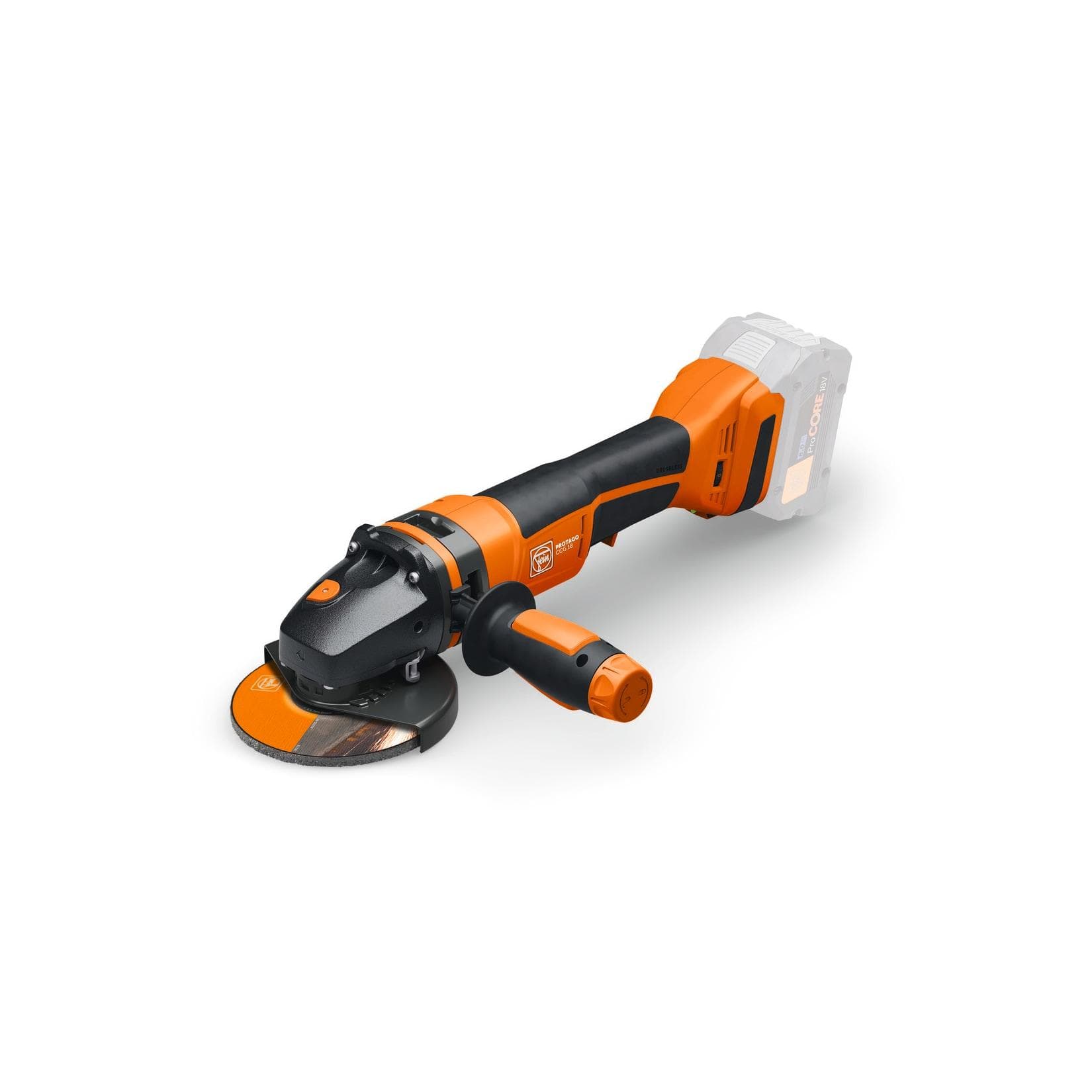 Fein Akku Winkelschleifer Protago CCG 18-125-10 PD-SEC AS Schleifscheiben 125 mm