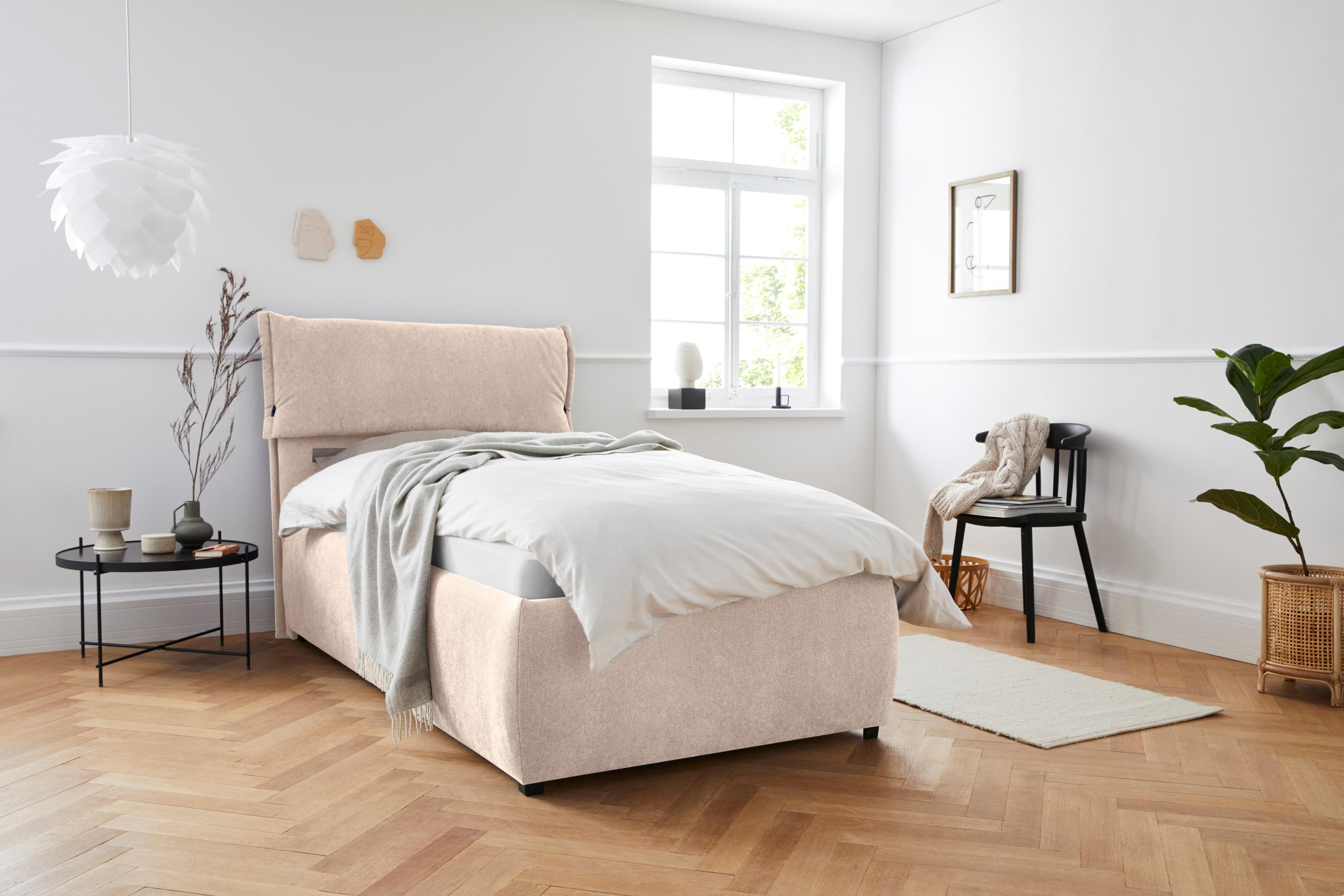 Home affaire Polsterbett Jenson Beige mit Lattenrost