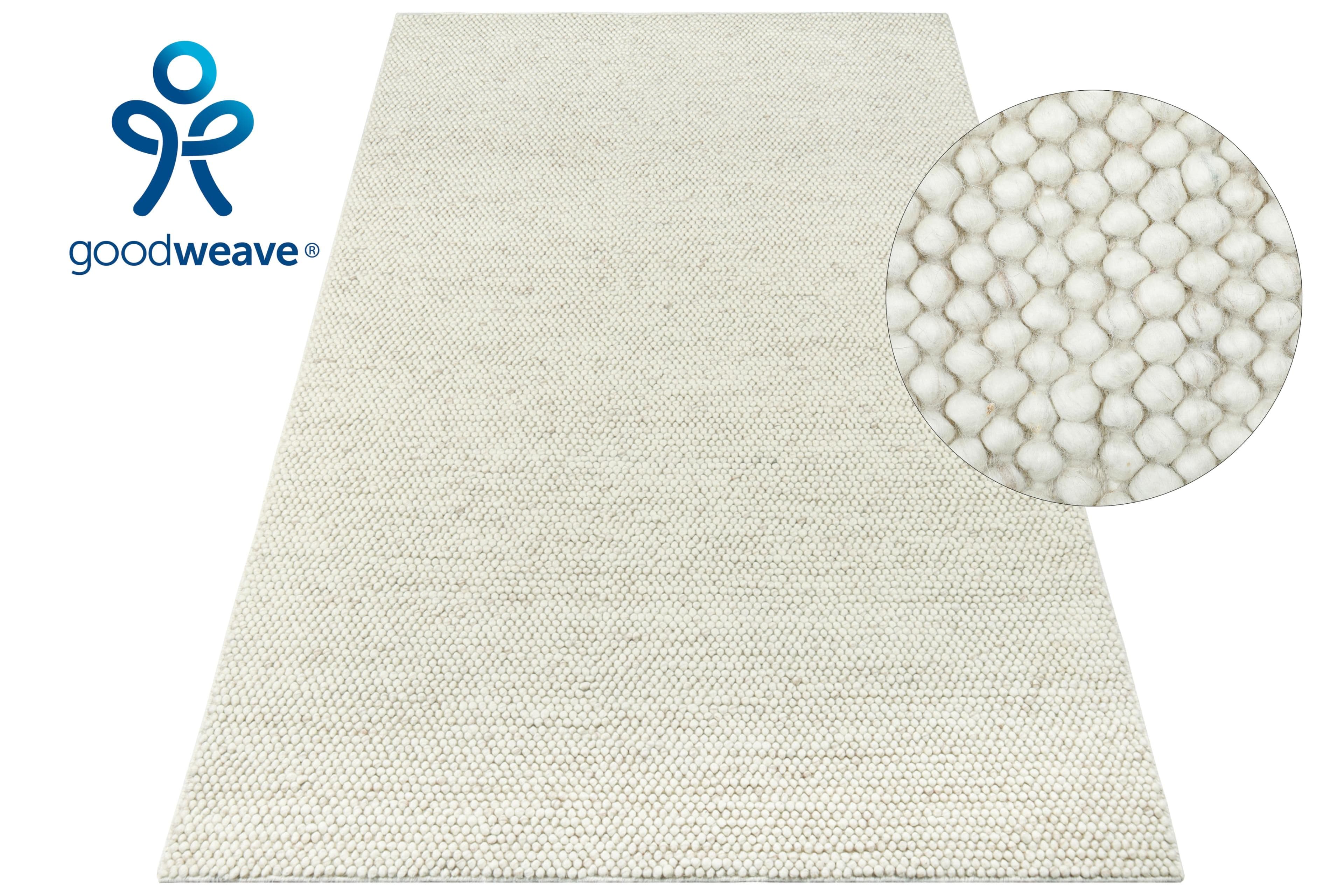 My Home Wollteppich Wolly, Wolle, Rechteckig