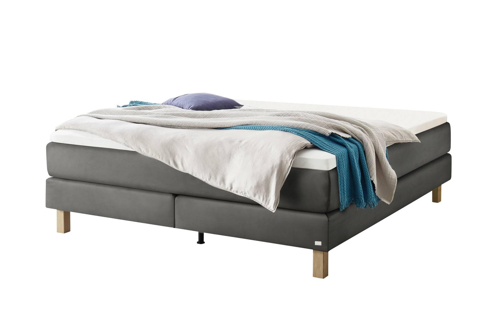 Boxspringbett HASENA CARLOTA mit Glamour-Top und Tonnen-Taschenfederkern