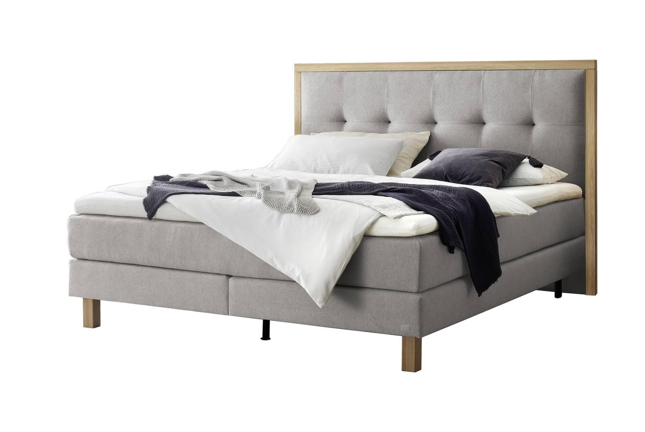 Boxspringbett HASENA SOLARA mit Glamour-Top