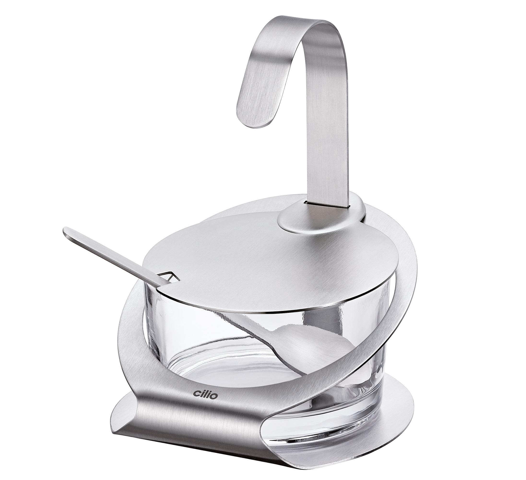 Parmesandose cilio OSTERIA Edelstahl Transparent