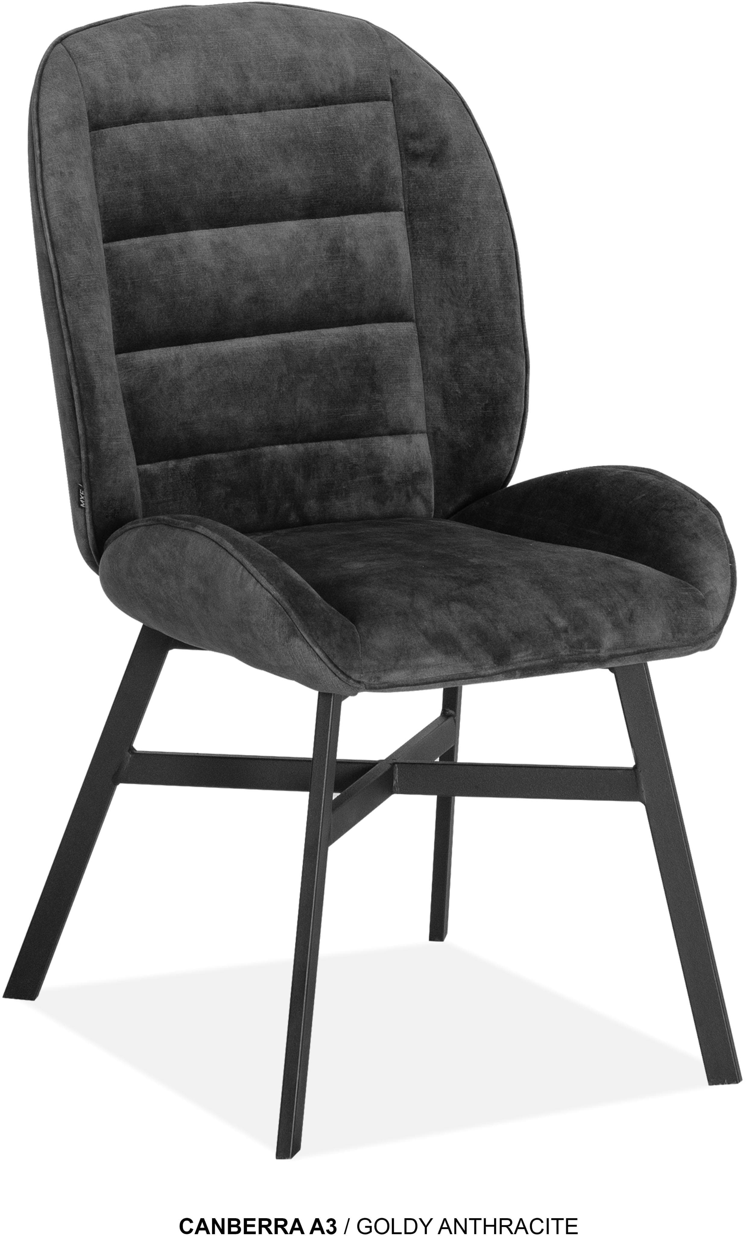 Esszimmerstuhl Canberra Anthrazit Schwarz OMG DESIGN