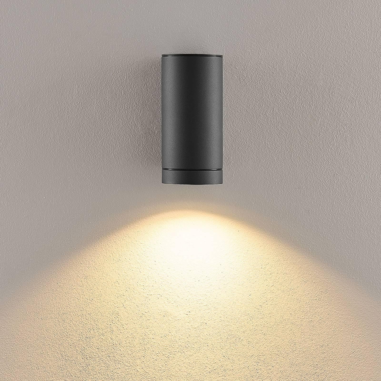 Deko-Light Außenwandlampe ShoreLine Pro Round, Dunkelgrau, GU10