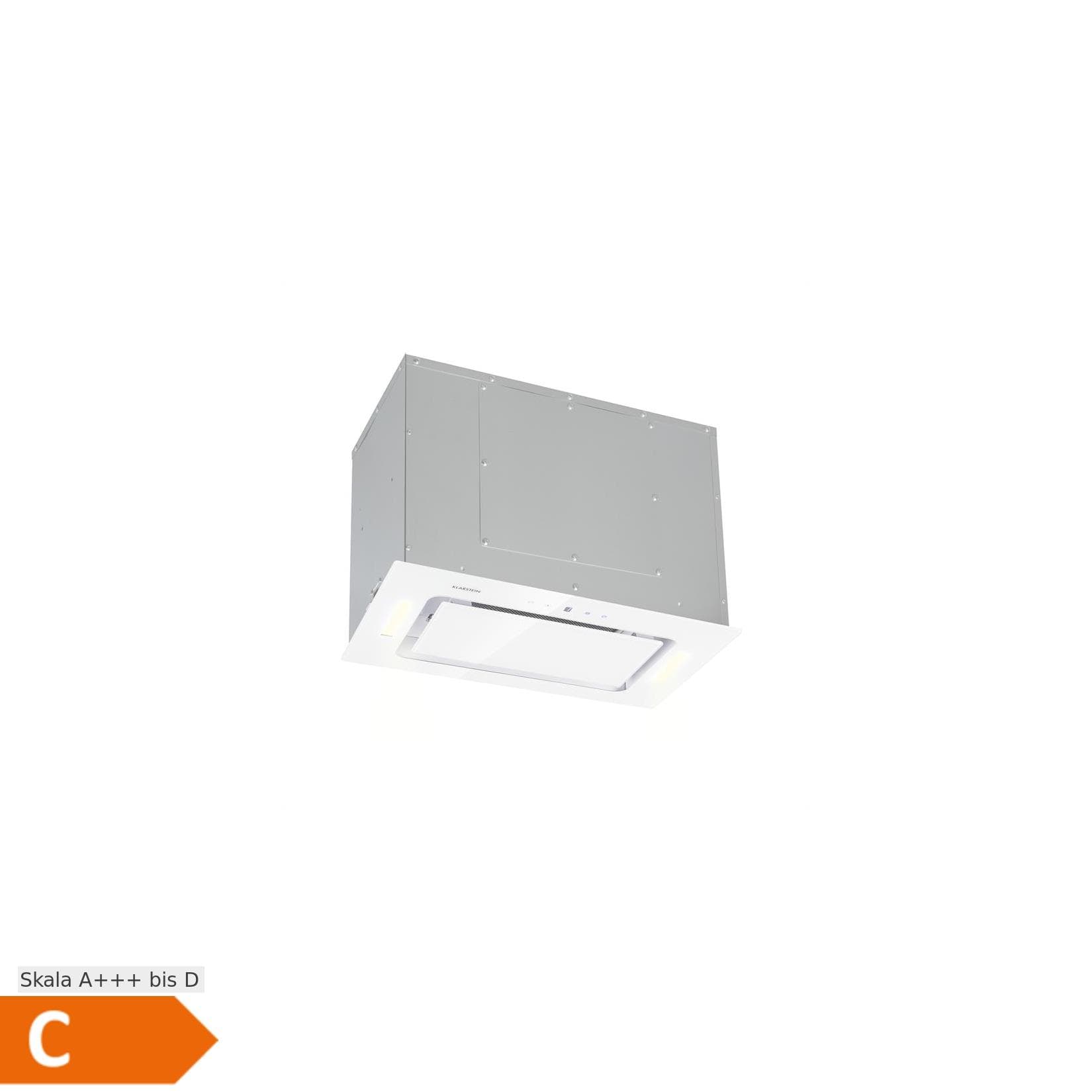 Klarstein Hektor Dunstabzugshaube Einbau 52cm Abluft LED Touch Glas