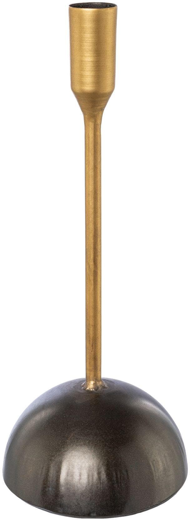Kerzenhalter CREATIV DECO Weihnachtsdeko Altgoldfarben Schwarz Metall