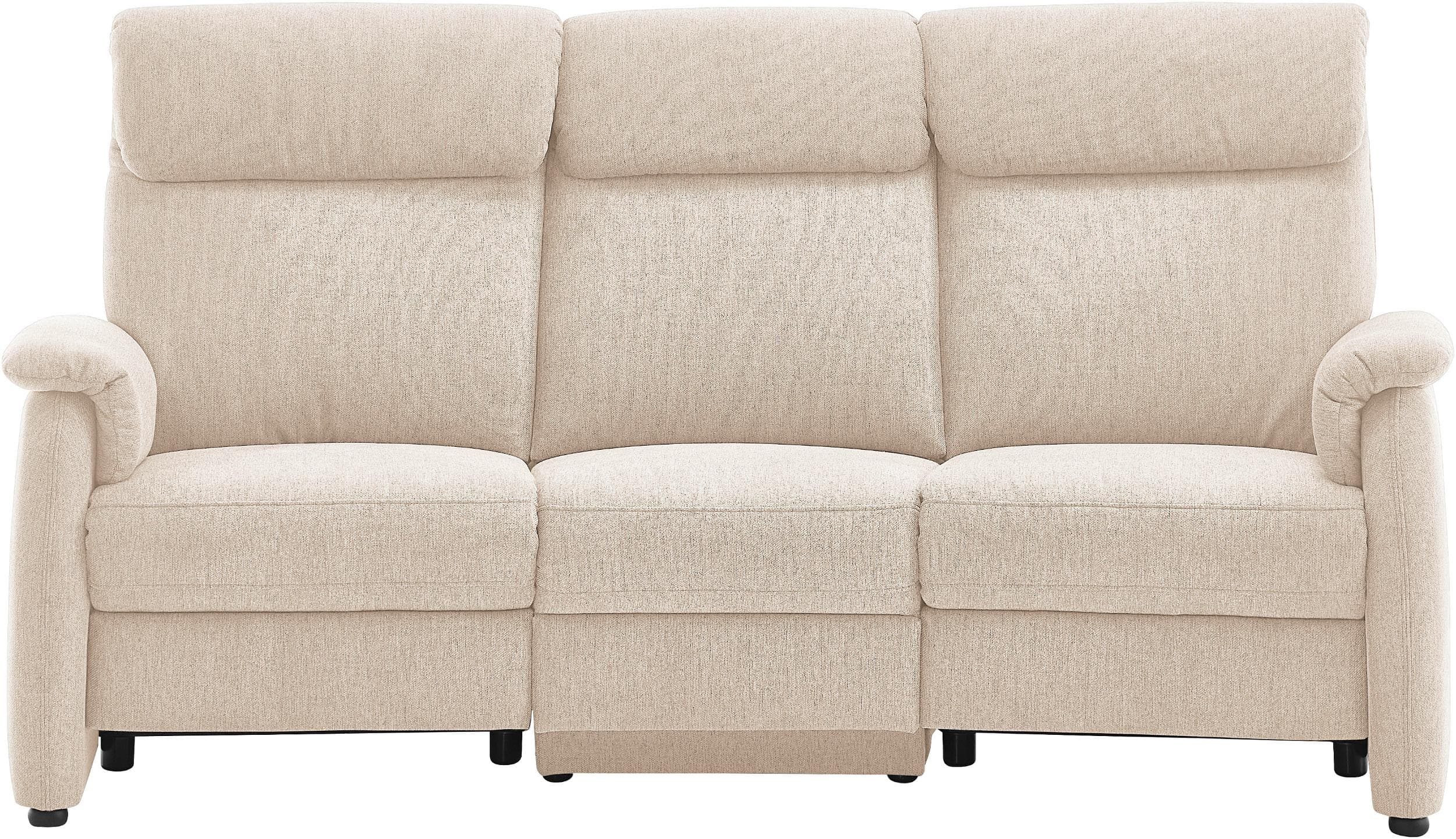 Home Affaire 3-Sitzer Sofa Turin Sand mit Elektrischer Relaxfunktion