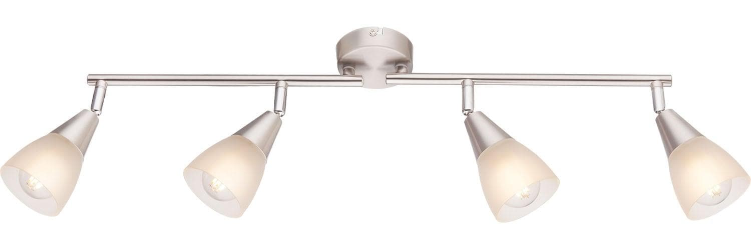 GLOBO LIGHTING Deckenstrahler TADEUS Nickel Matt 4 Spots