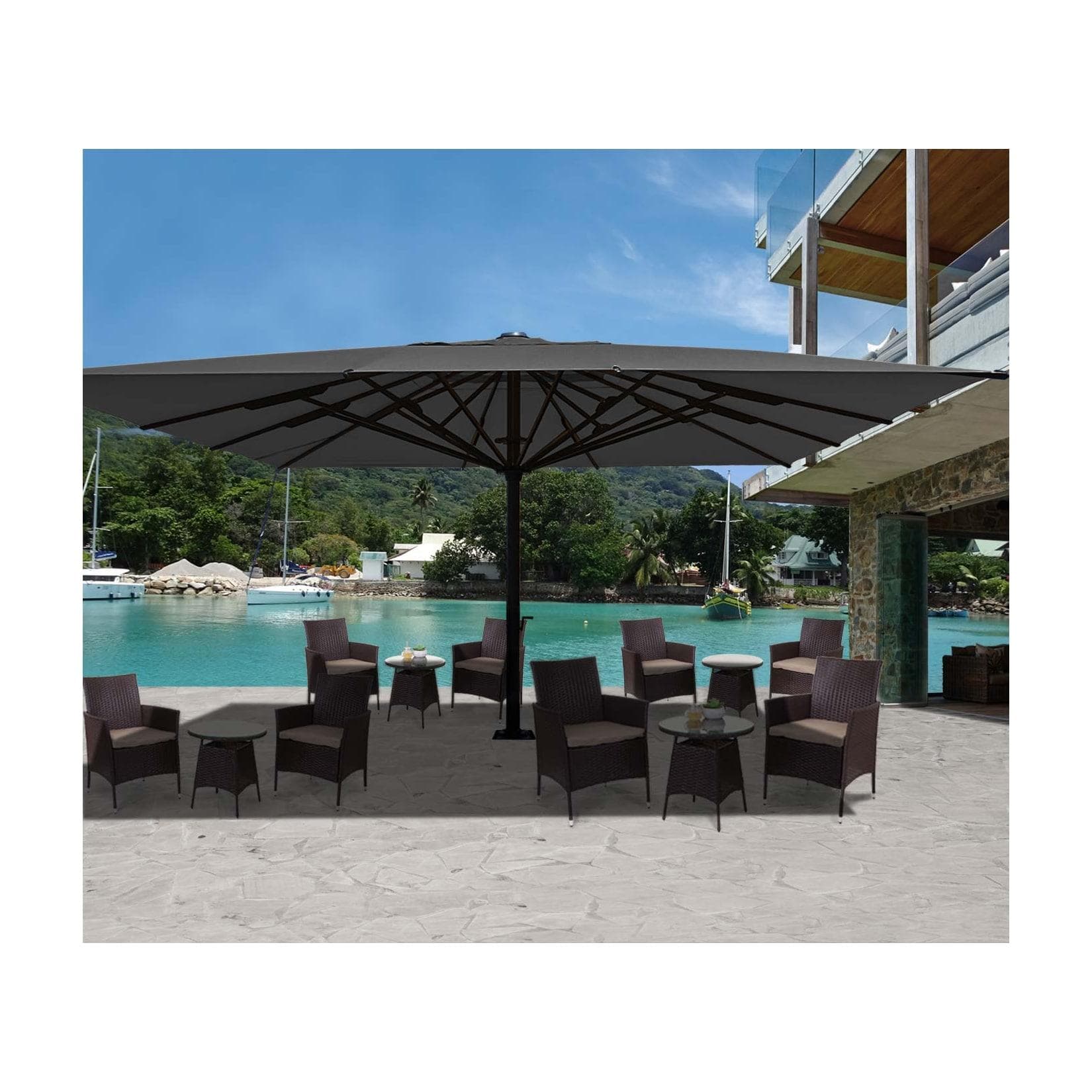 MCW Marktschirm MCW-D20 Witterungsfest Regenbeständig