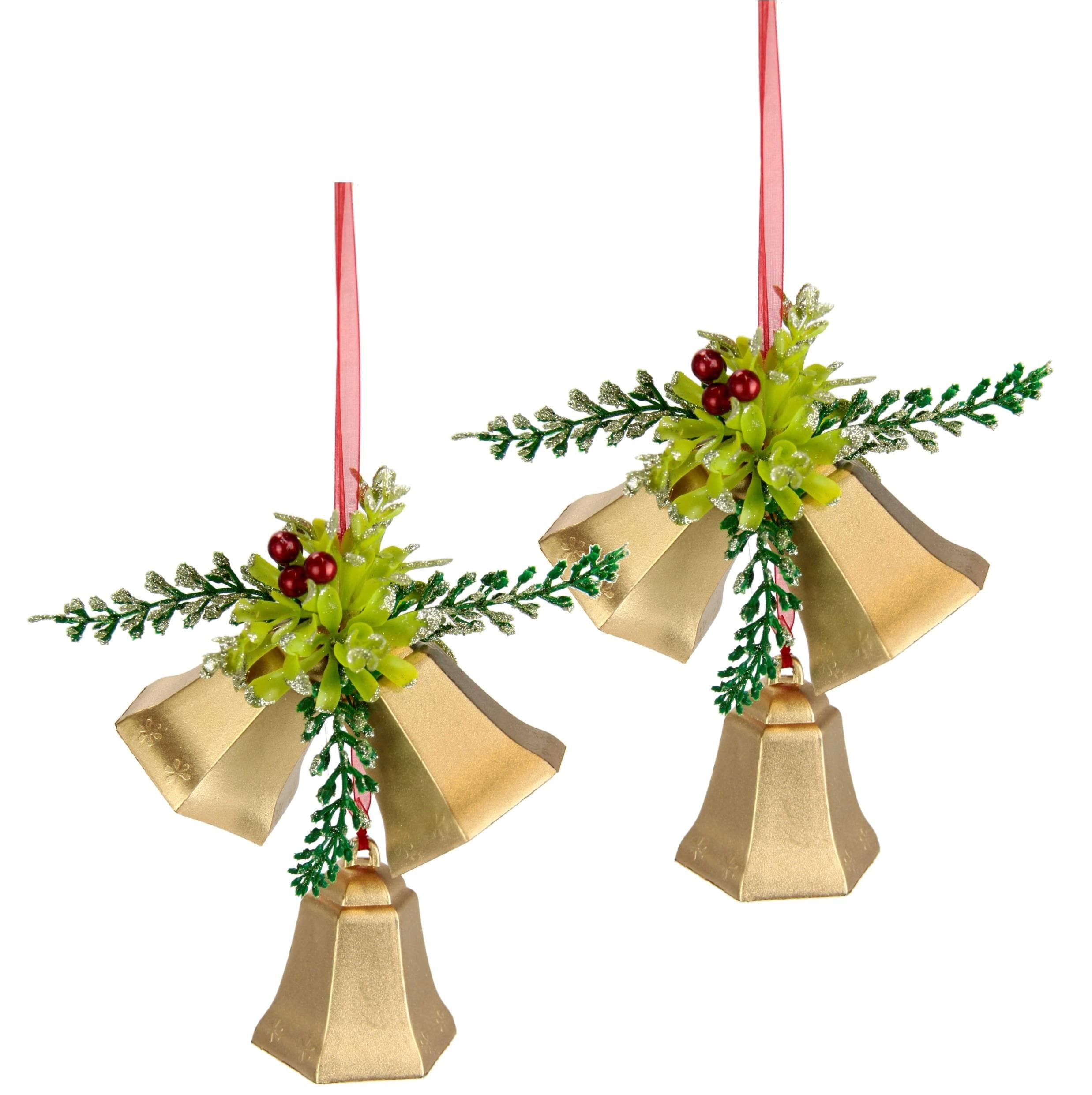 Dekohänger I.GE.A. Glocken Gold Kunststoff Weihnachtsdeko