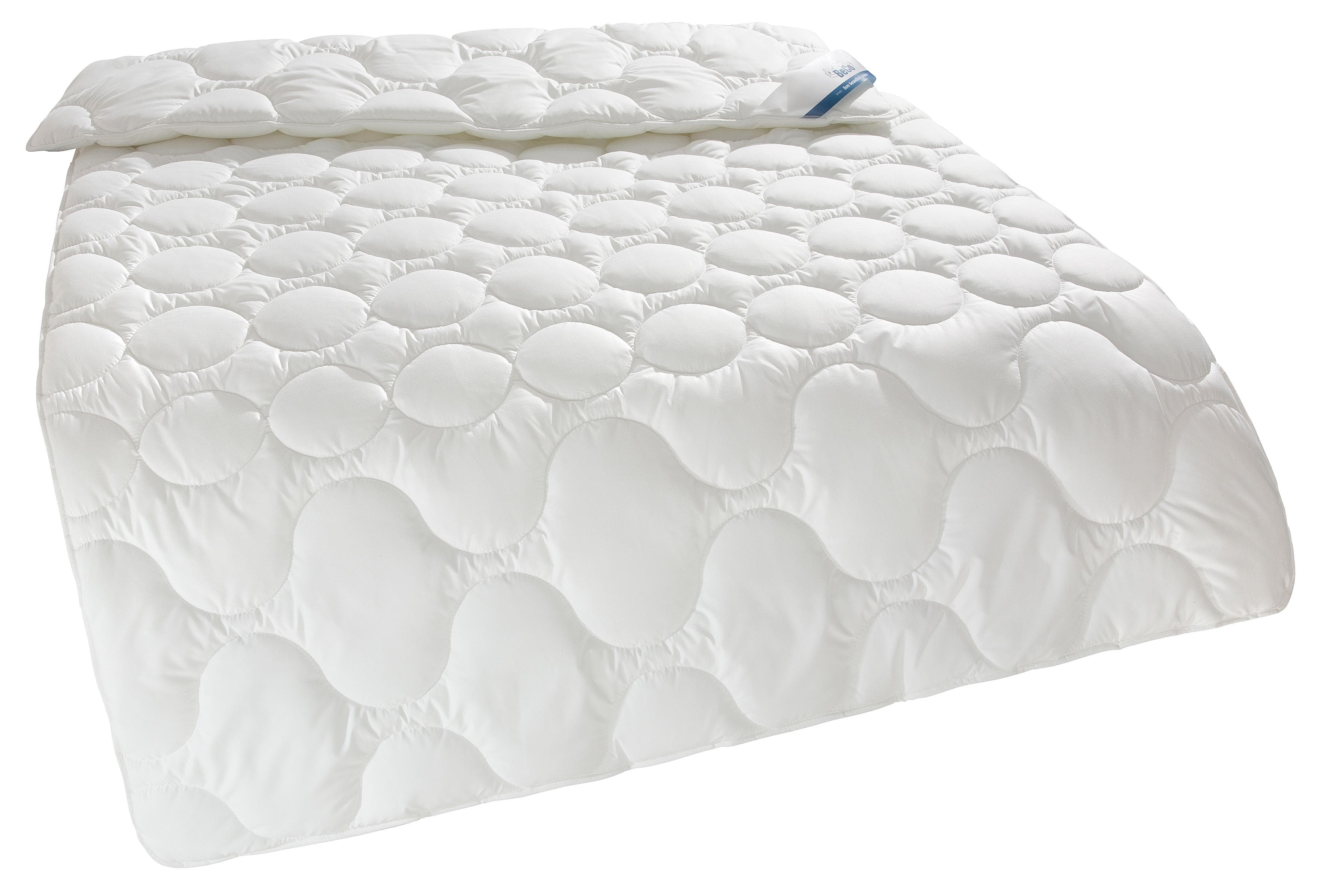 BECO EcoWell Kunstfaserbettdecke Blauer Engel warm beige