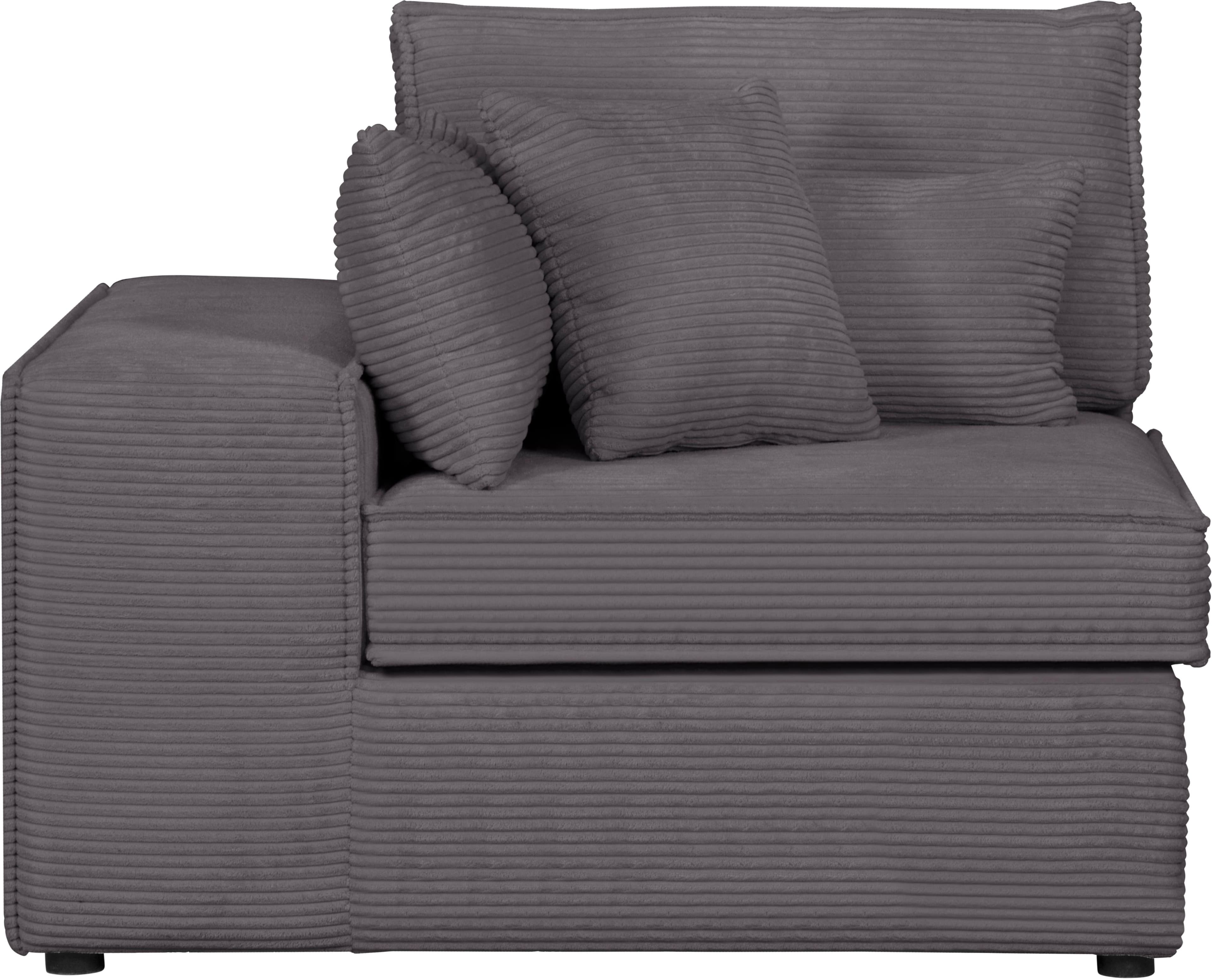 Sofaelement OTTO HOME "Florid" grau Cord-Polsterung