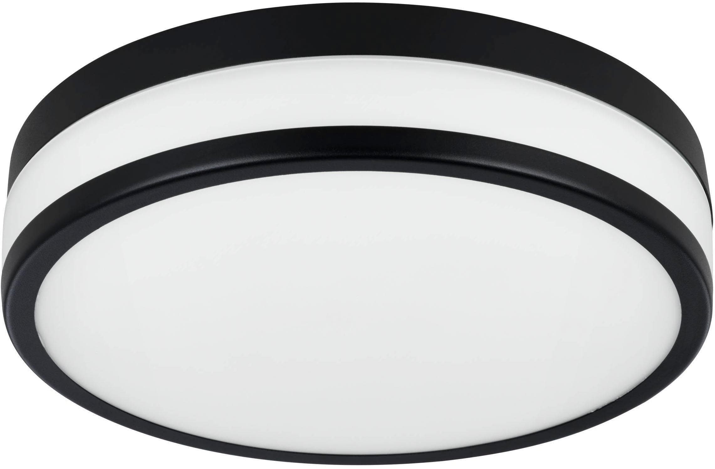 EGLO Deckenleuchte LED Palermo Deckenlampe Metall und Glas IP44