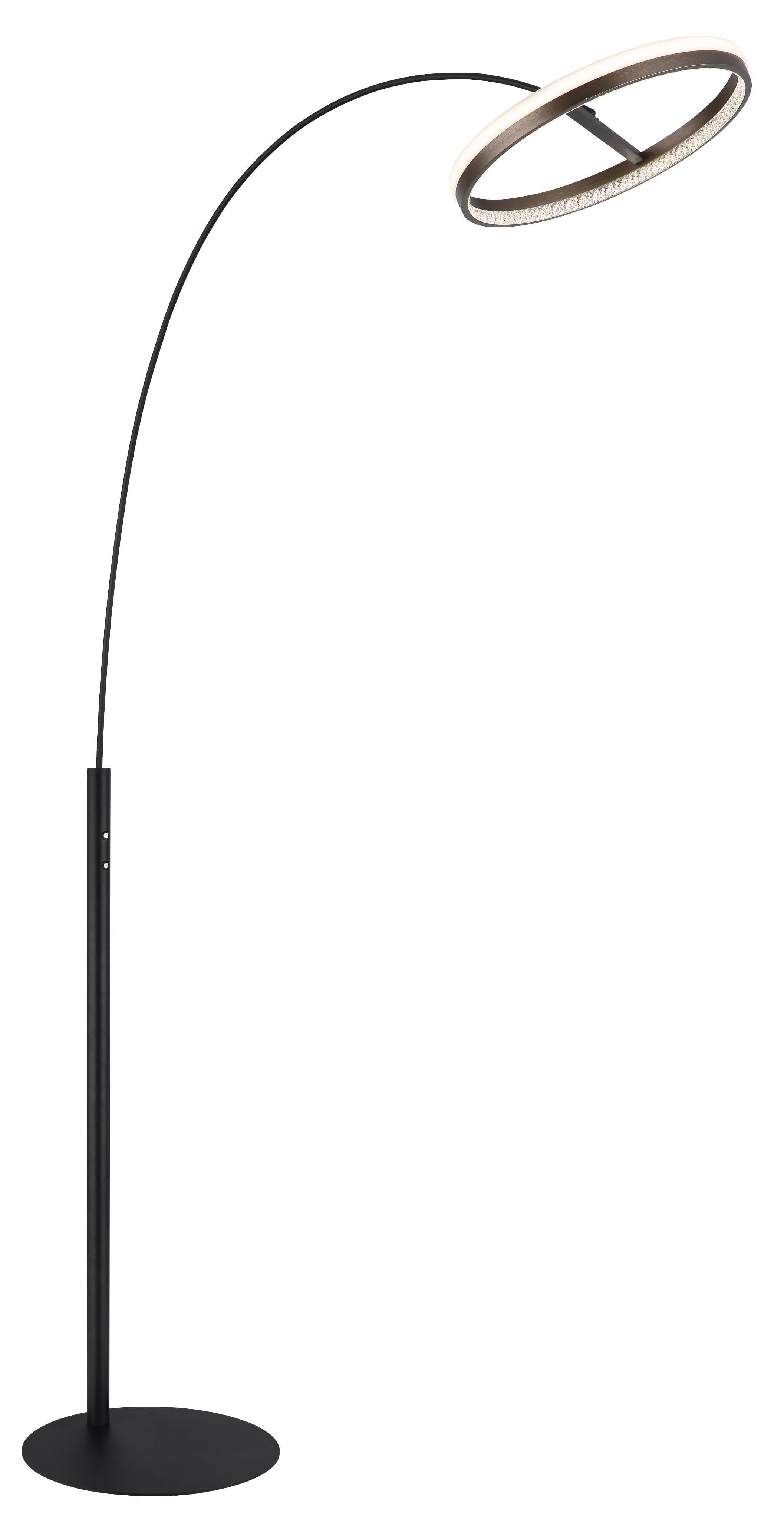 GLOBO LIGHTING Stehlampe DELLA Schwarz Metall LED Dimmfunktion