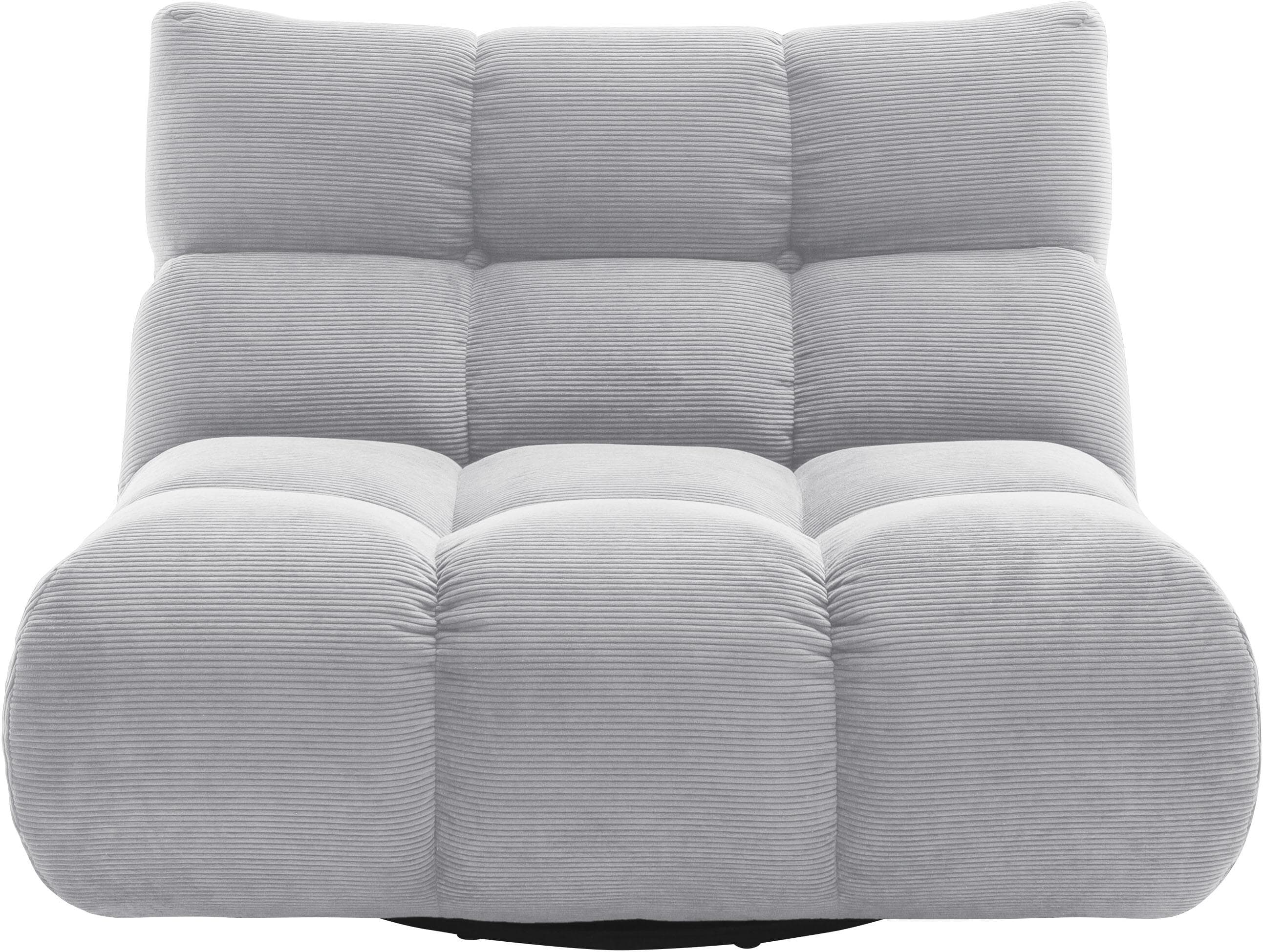 HOME AFFAIRE 1,5-Sitzer Cozy Bubble 360° drehbarer Sessel Silber