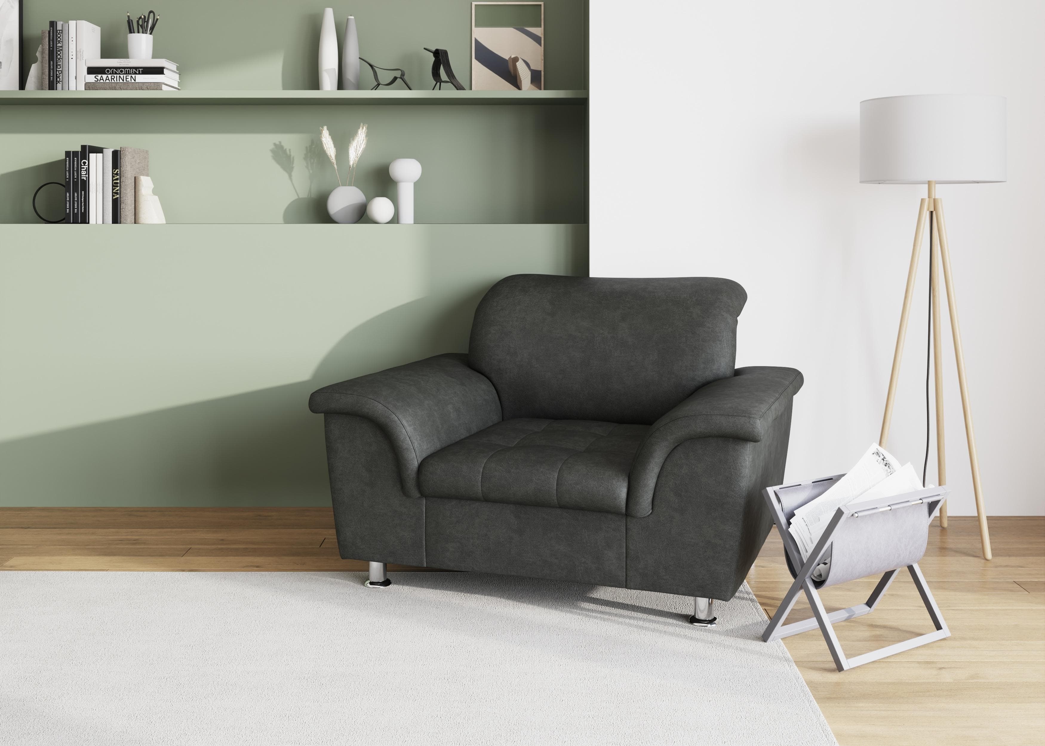 DOMO COLLECTION Sessel Franzi Grau Modern