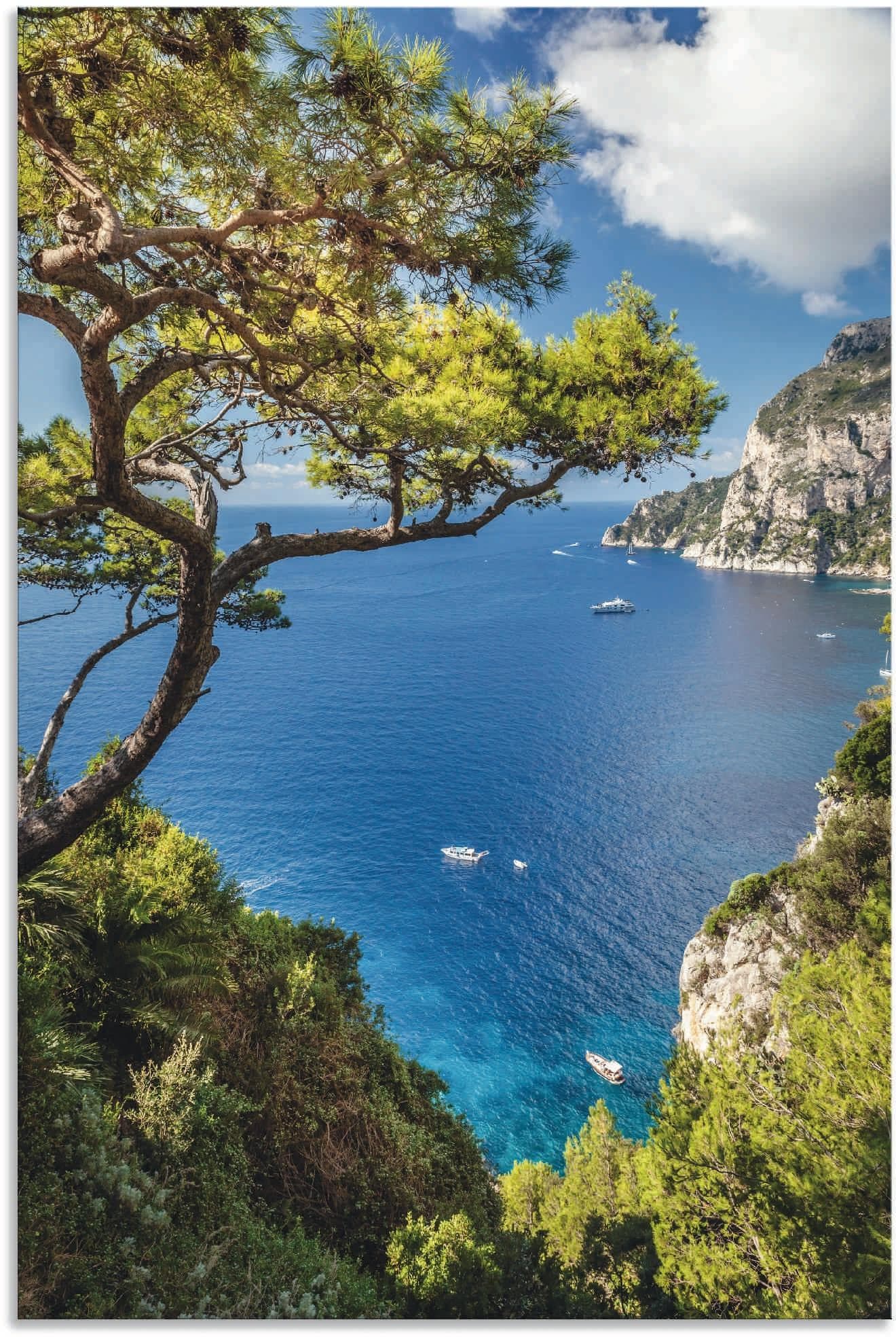 Artland Punta de Masullo, Insel Capri, Italien, Blau