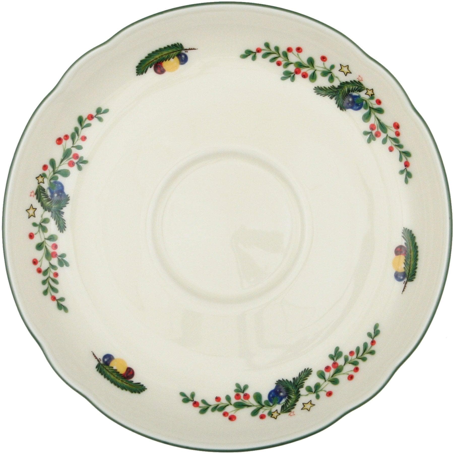 Seltmann Weiden Untertasse Marieluise Weihnachten Bunt Porzellan