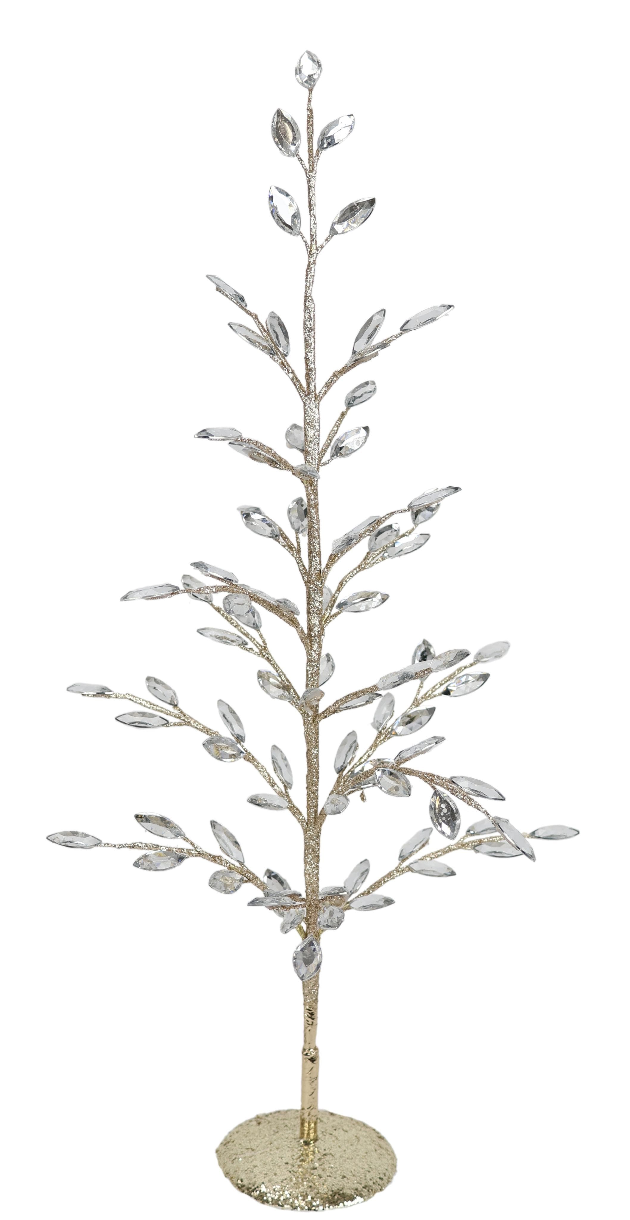 Kunstbaum I.GE.A. Dekobaum Champagner Metall Kunstpflanzen