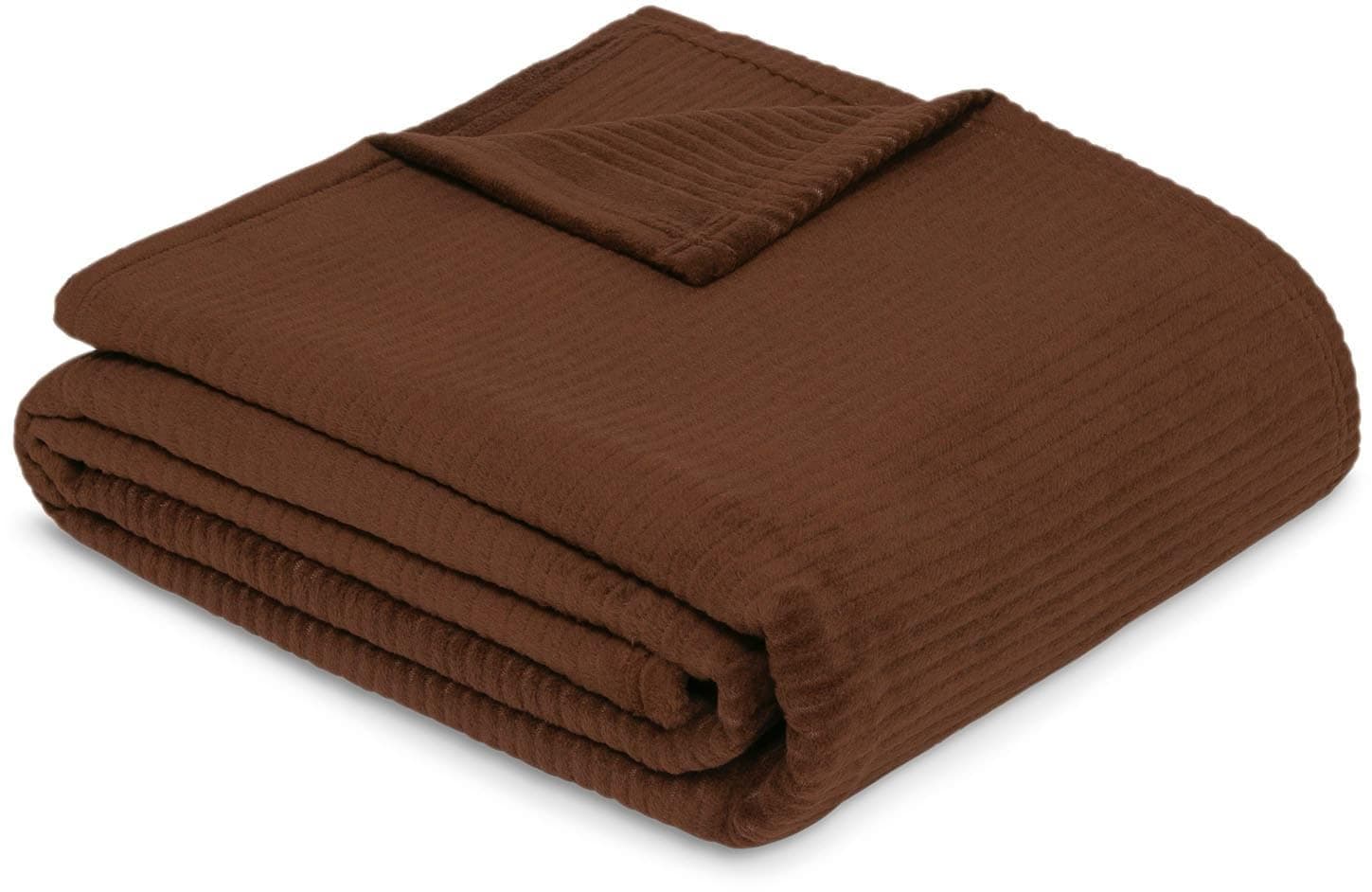 Wohndecke IBENA Cordoba Dunkelbraun Baumwolle Polyacryl Polyester