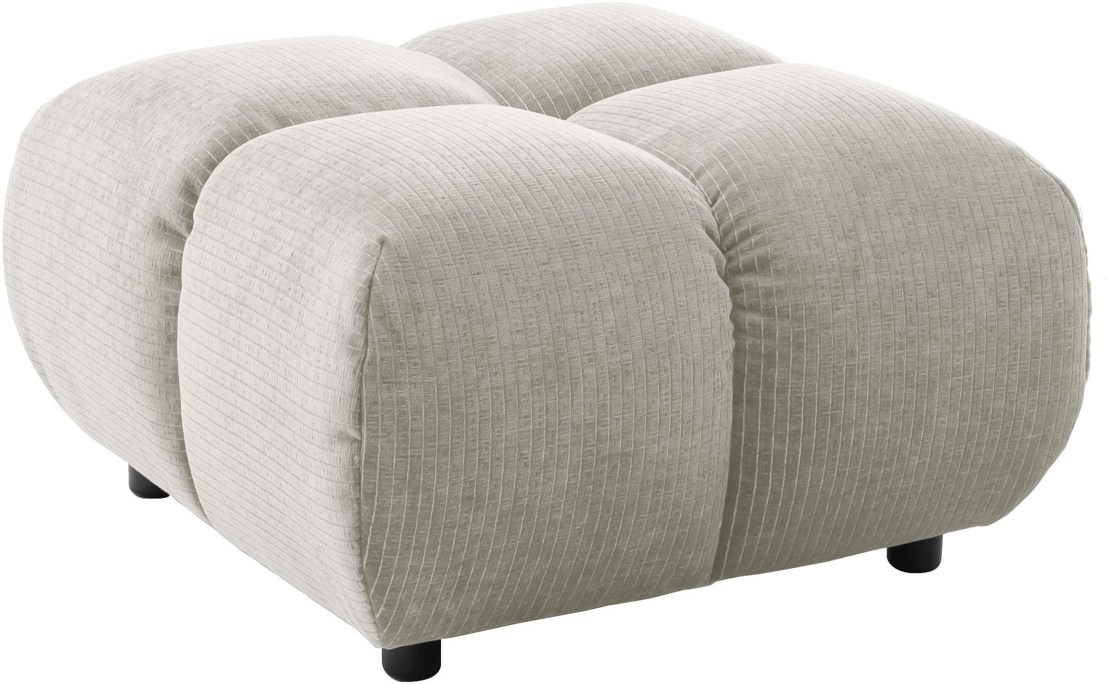 Polsterhocker HOME AFFAIRE Cozy Bubble Silber