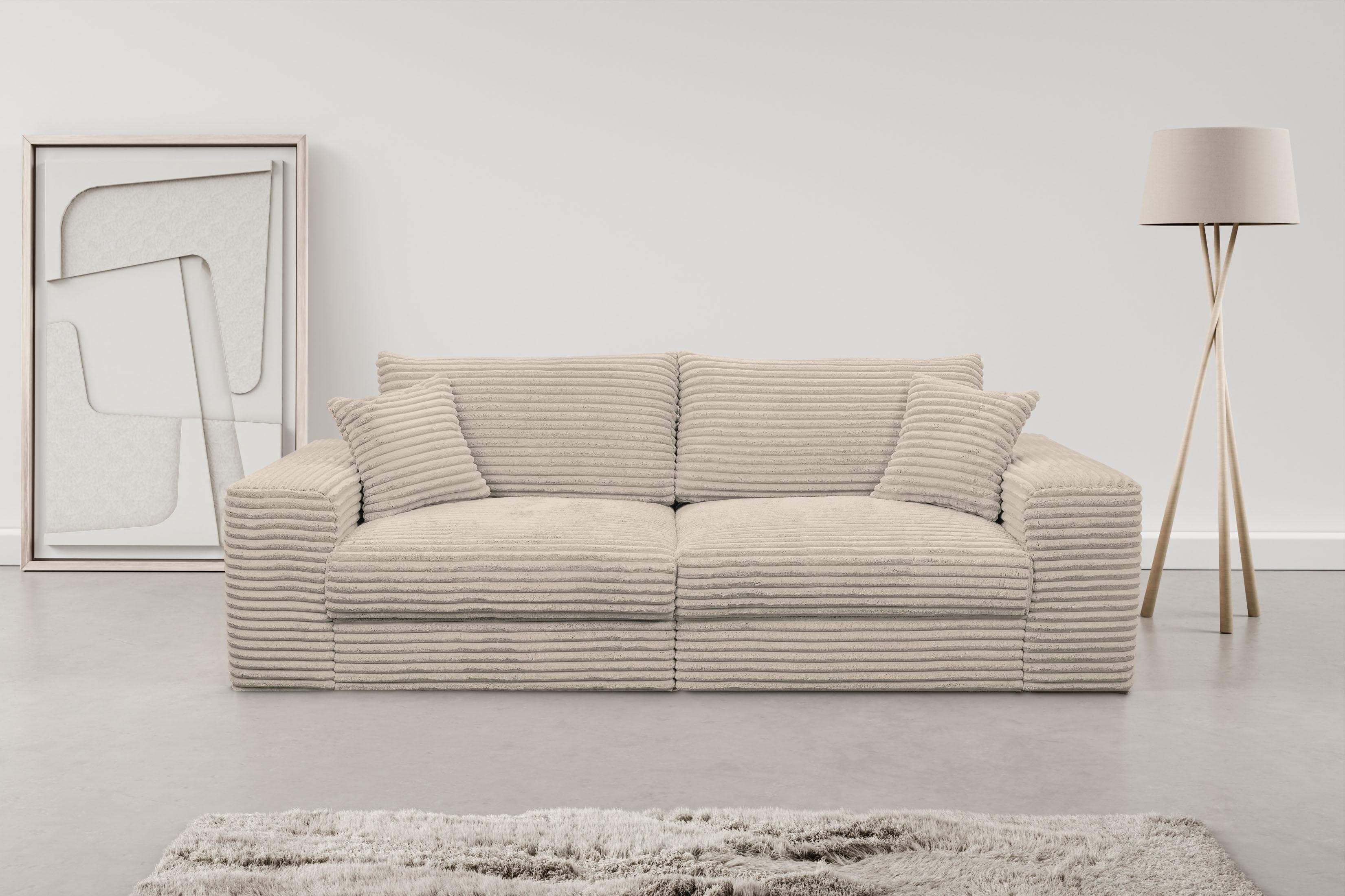 Big-Sofa WERK2 Rozzana Mega Sofa Creme 100% Polyester