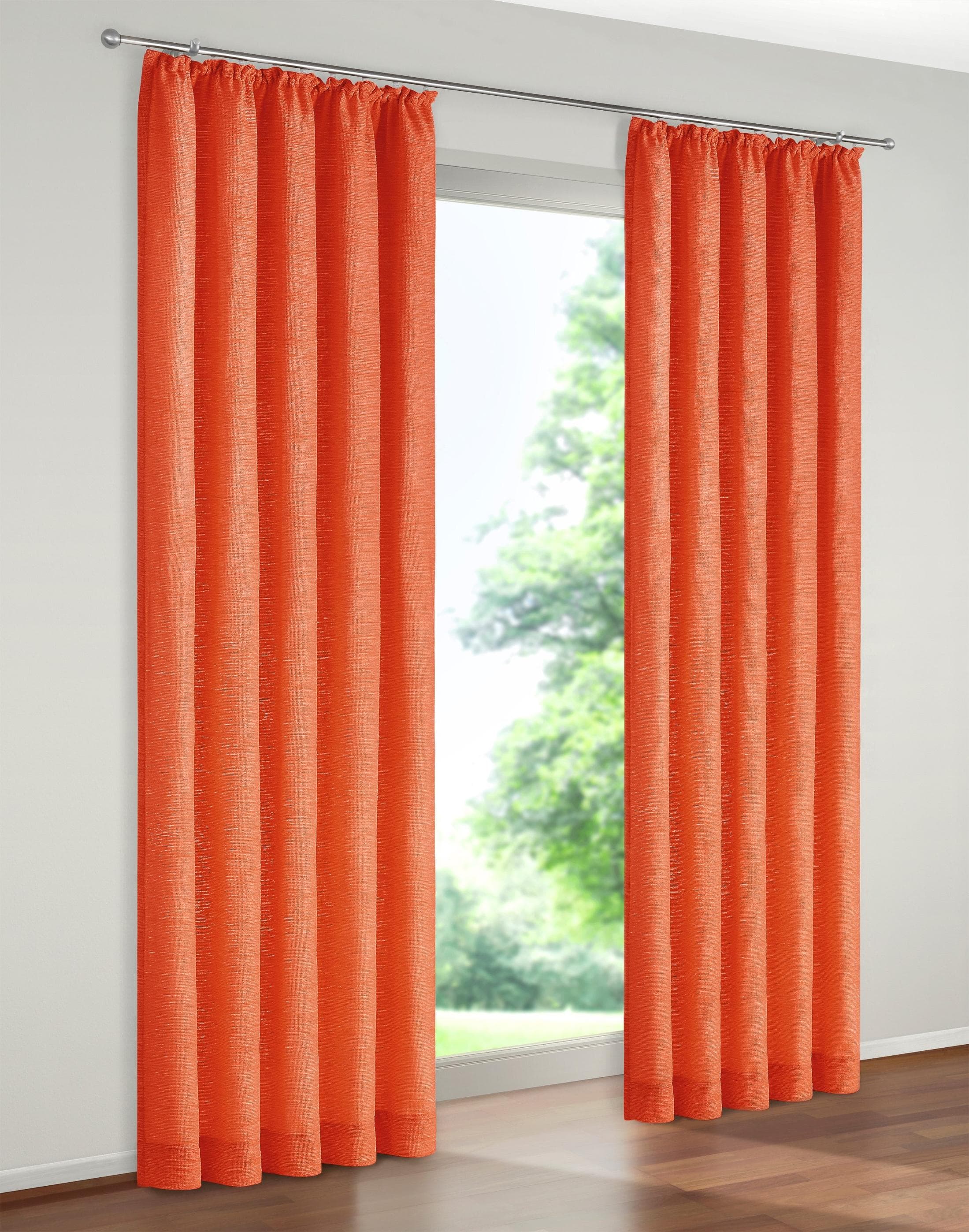 WIRTH Thermovorhang Trondheim B Blickdicht Orange Polyacryl