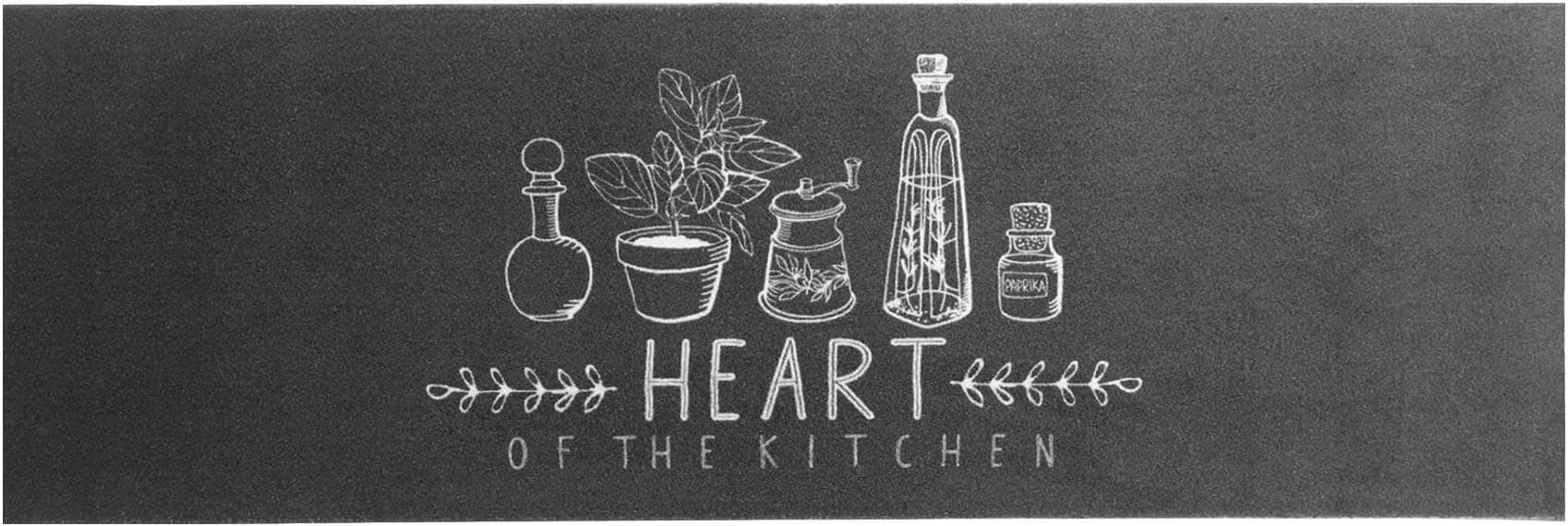 Küchenläufer HEART OF THE KITCHEN Made in Belgium Schwarz