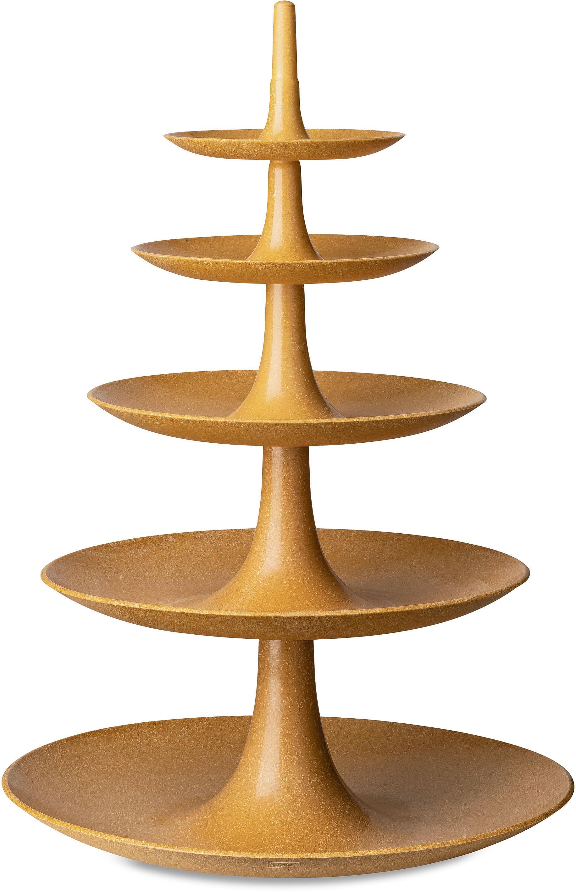 Etagere KOZIOL BABELL BIG Braun Holzfarben Massivholz Kunststoff