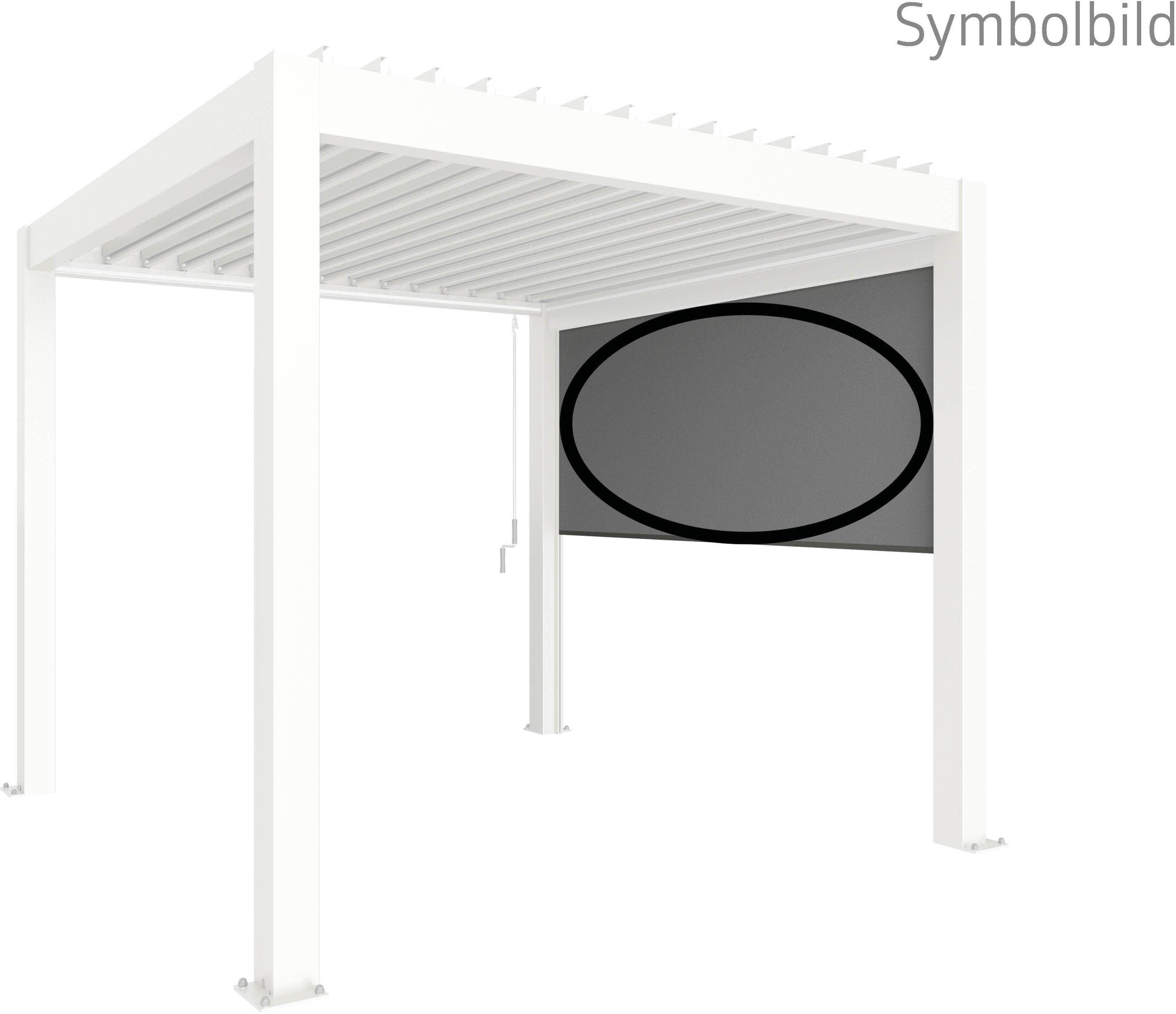 BioHort Sonnenschutzrollo für Pergola Weiß