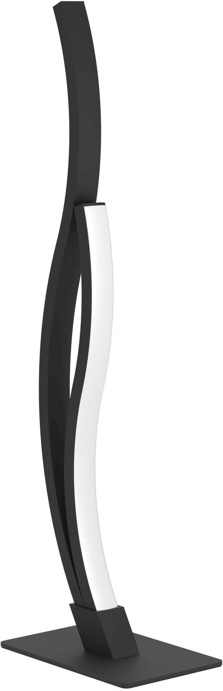 EGLO Tischleuchte Grisolia Nachttischlampe Schwarz LED