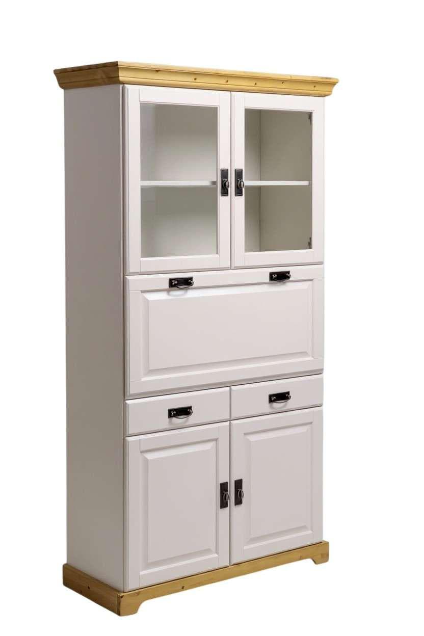 Sekretär OTTO HOME Rügen Weiß Massivholz