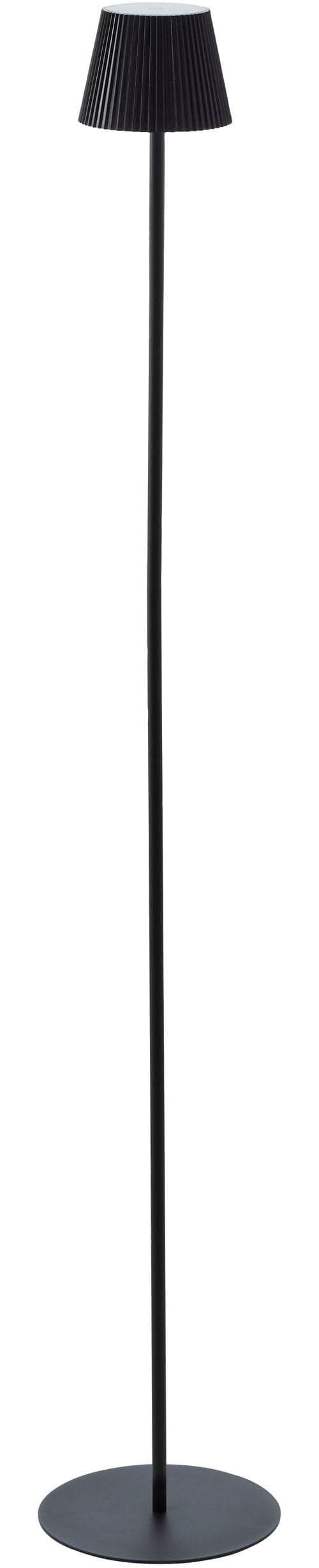 Brilliant LED Außen-Stehlampe Macobo: Akku, Warmweiß, Touchdimmer, Schwarz Matt