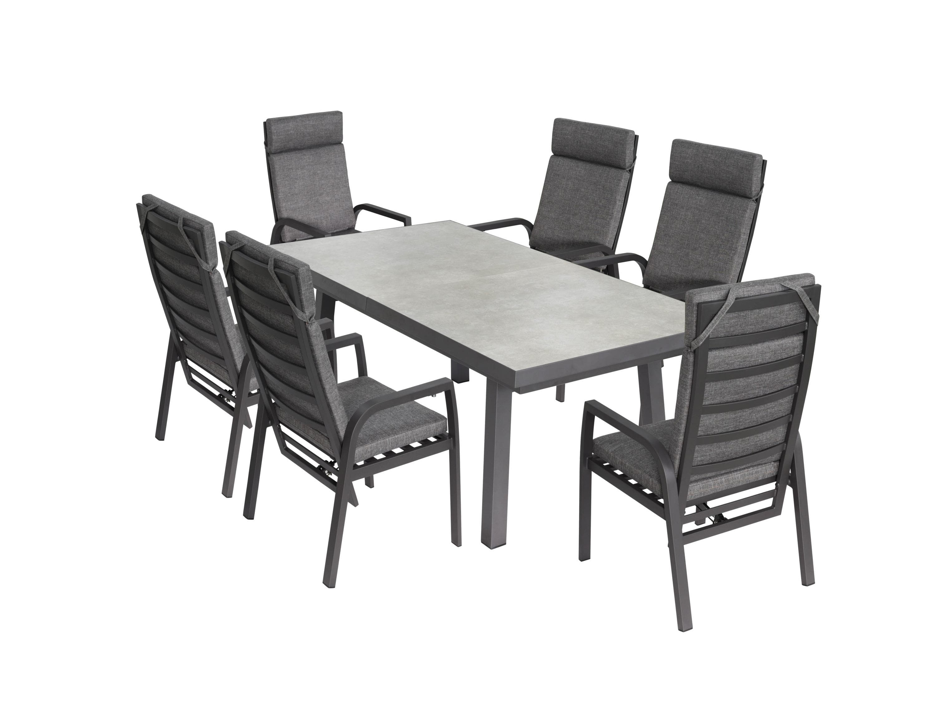bellavista - Home & Garden® Dining-Set Ontario/Kansas 7-teilig mit Ausziehfunktion