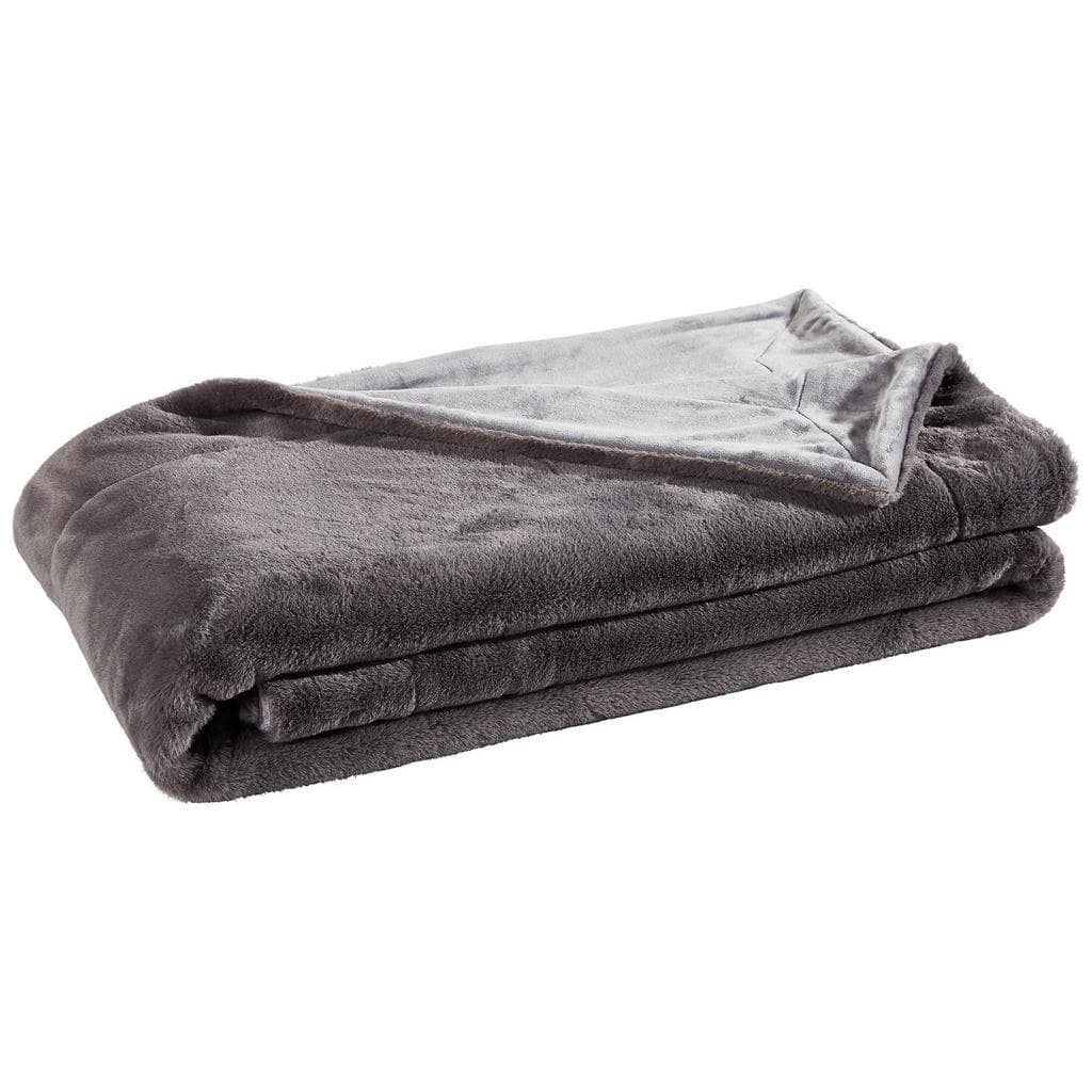 Novel Felldecke Yukon Anthrazit Kunstfelldecke 150x200 cm