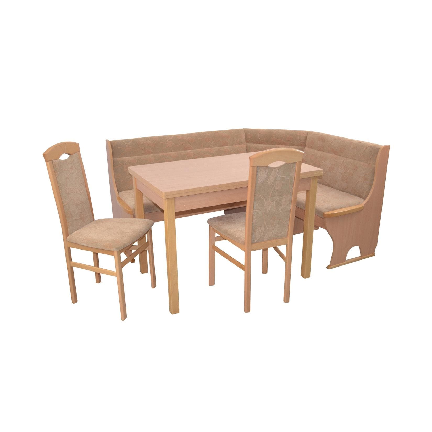 möbel direkt online Eckbankgruppe 4tlg. Eva mit Stauraum und Velour-Bezug