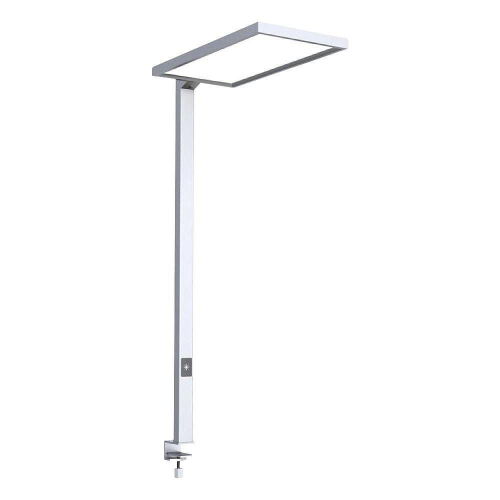 Kaiserkraft LED-Tischleuchte Luka mit Tischklemme silber dimmbar