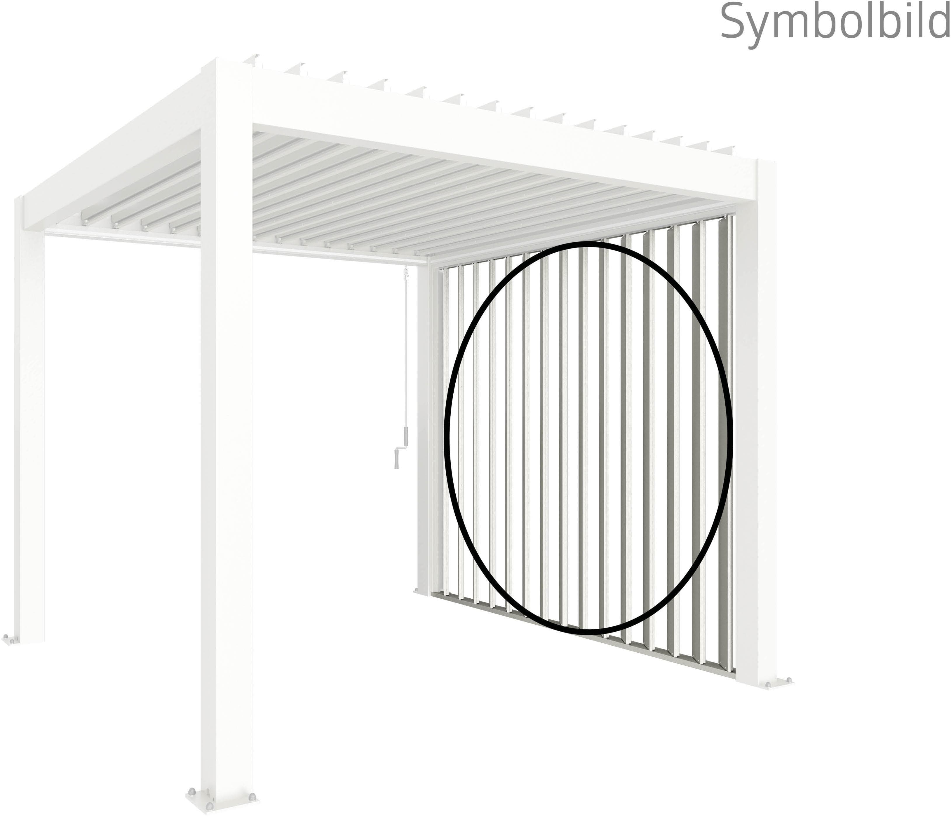Pavillonseitenteil BioHort für Pergola, weiß