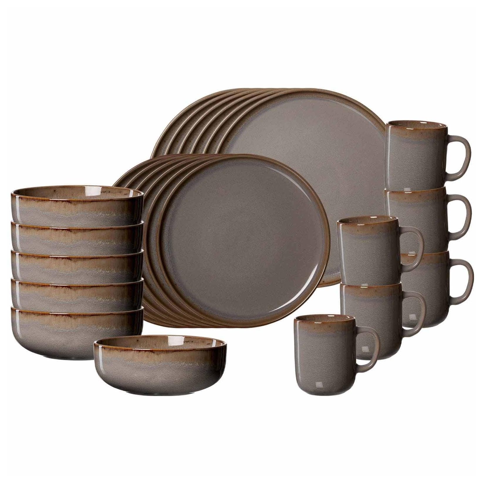 Ritzenhoff & Breker Kombiservice Malaga 24er Set Modern Beige Grau
