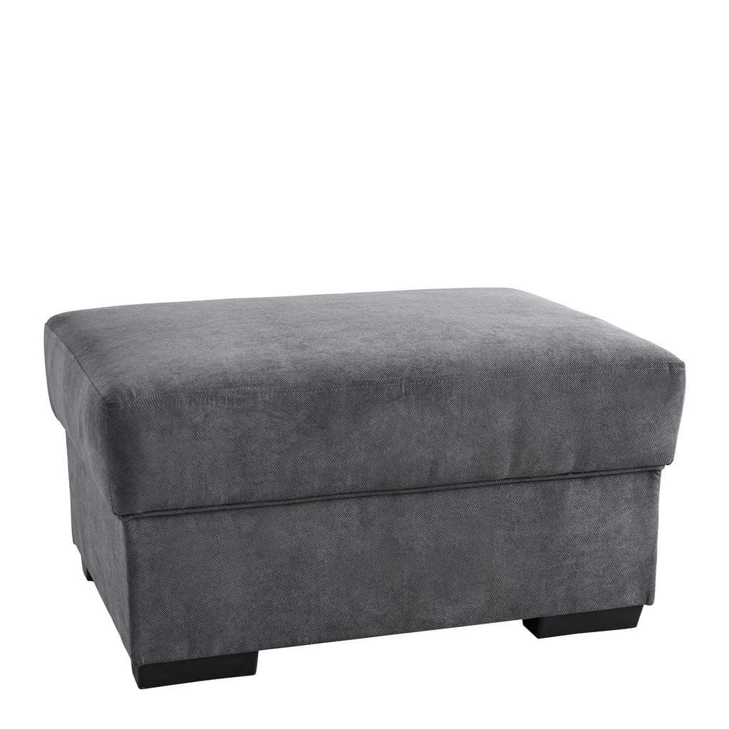 Cantus Hocker Anthrazit Textil Wohnzimmer