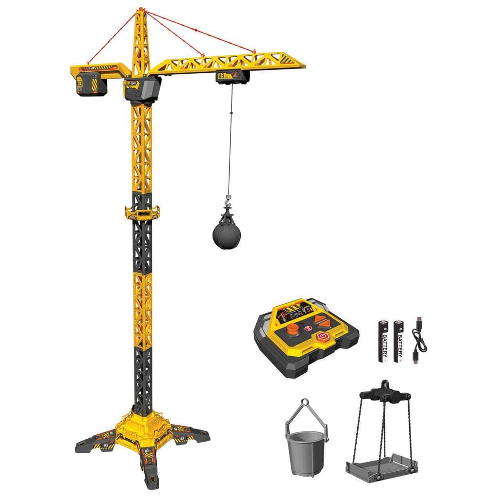 Dickie Toys RC Titan Crane Kranwagen mit Licht und Fernbedienung