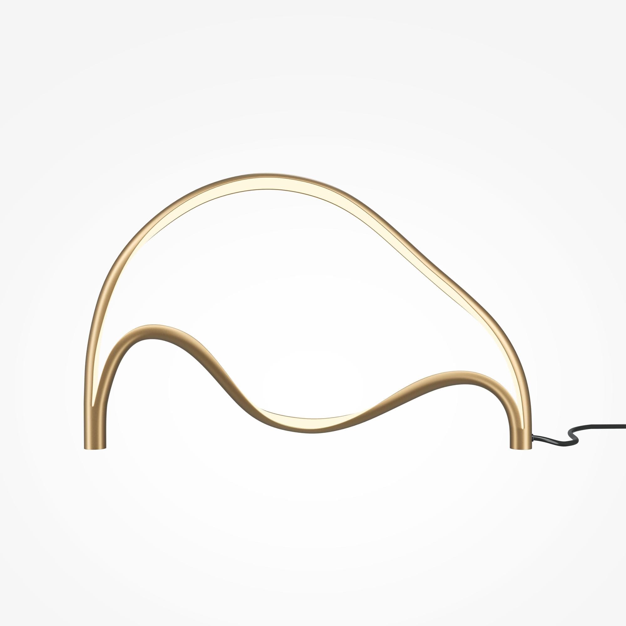 Tischleuchte PLONS Messing Aluminium LED