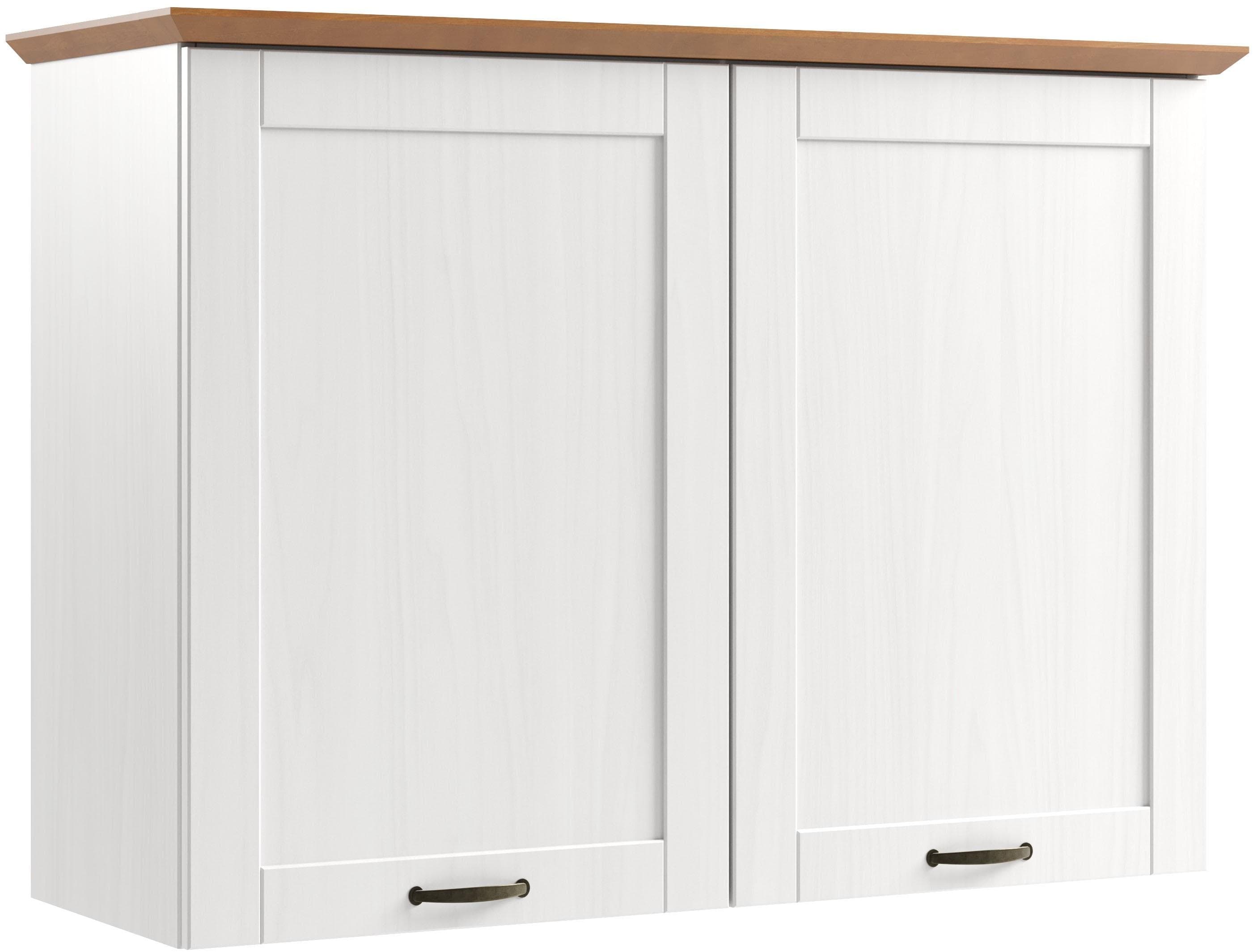 Hängeschrank HOME AFFAIRE Teramo Weiß/Honig Massivholz