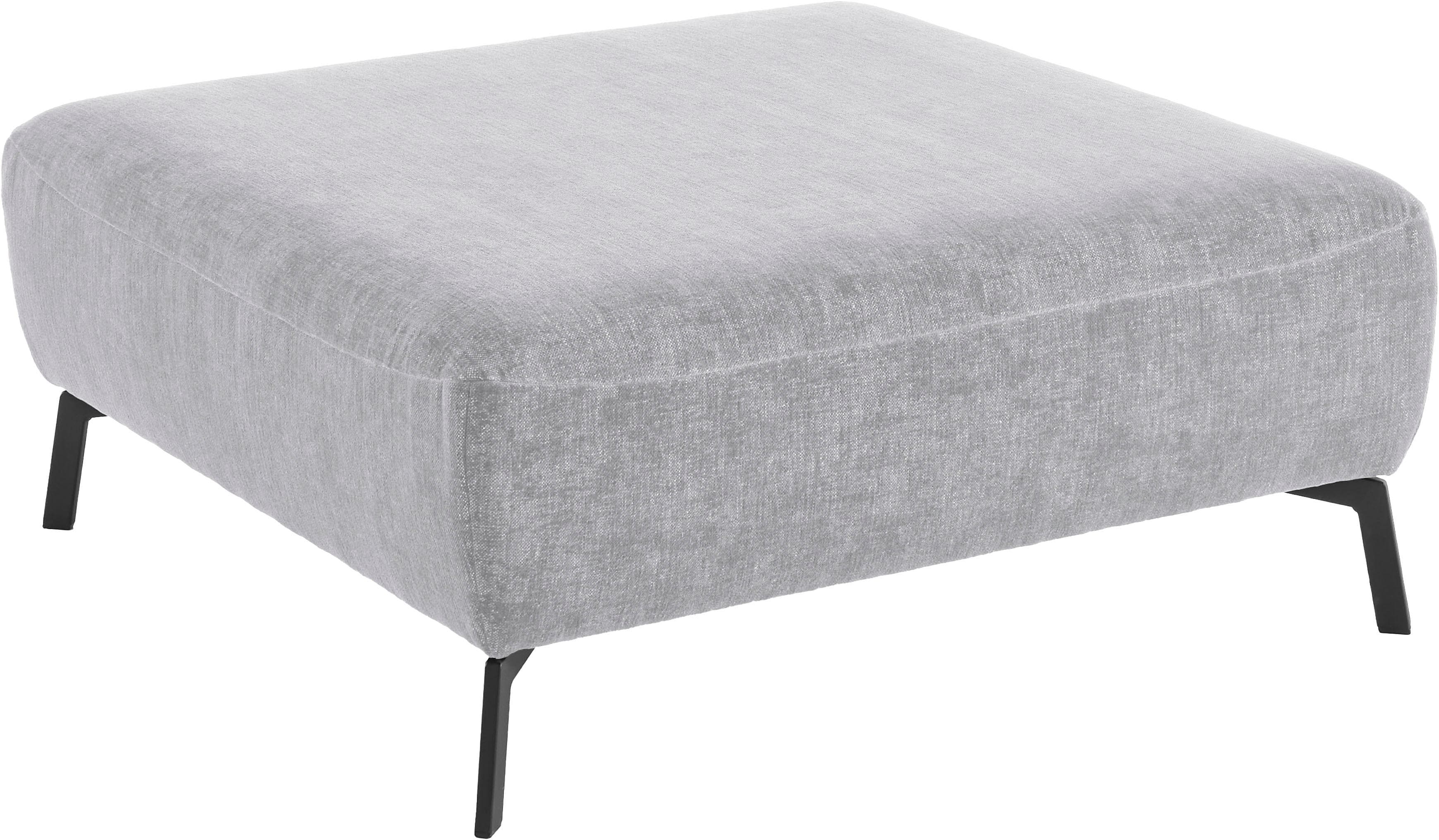 Hocker HOME AFFAIRE Liora Weich Gepolstert Saugroboterfreundlich 100x100 cm Light-Grey