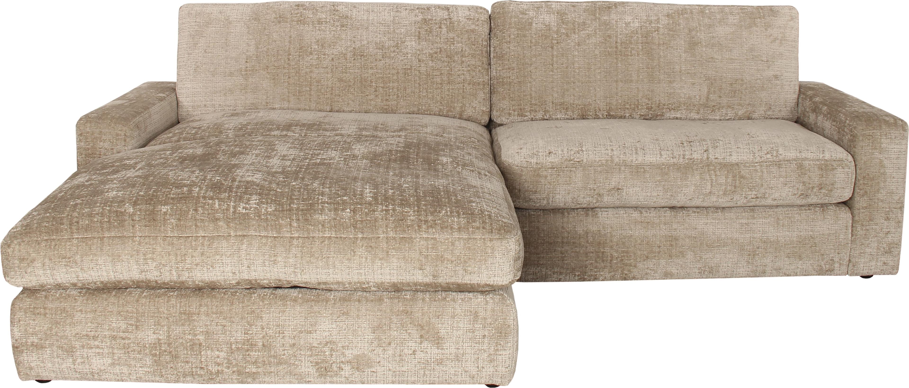 Ecksofa ALINA "Monma" Eisblaue Boucle HNU