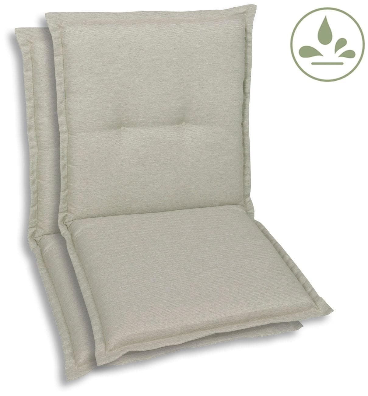 GO-DE Sesselauflage Beige 100% Polyester Wasserabweisend