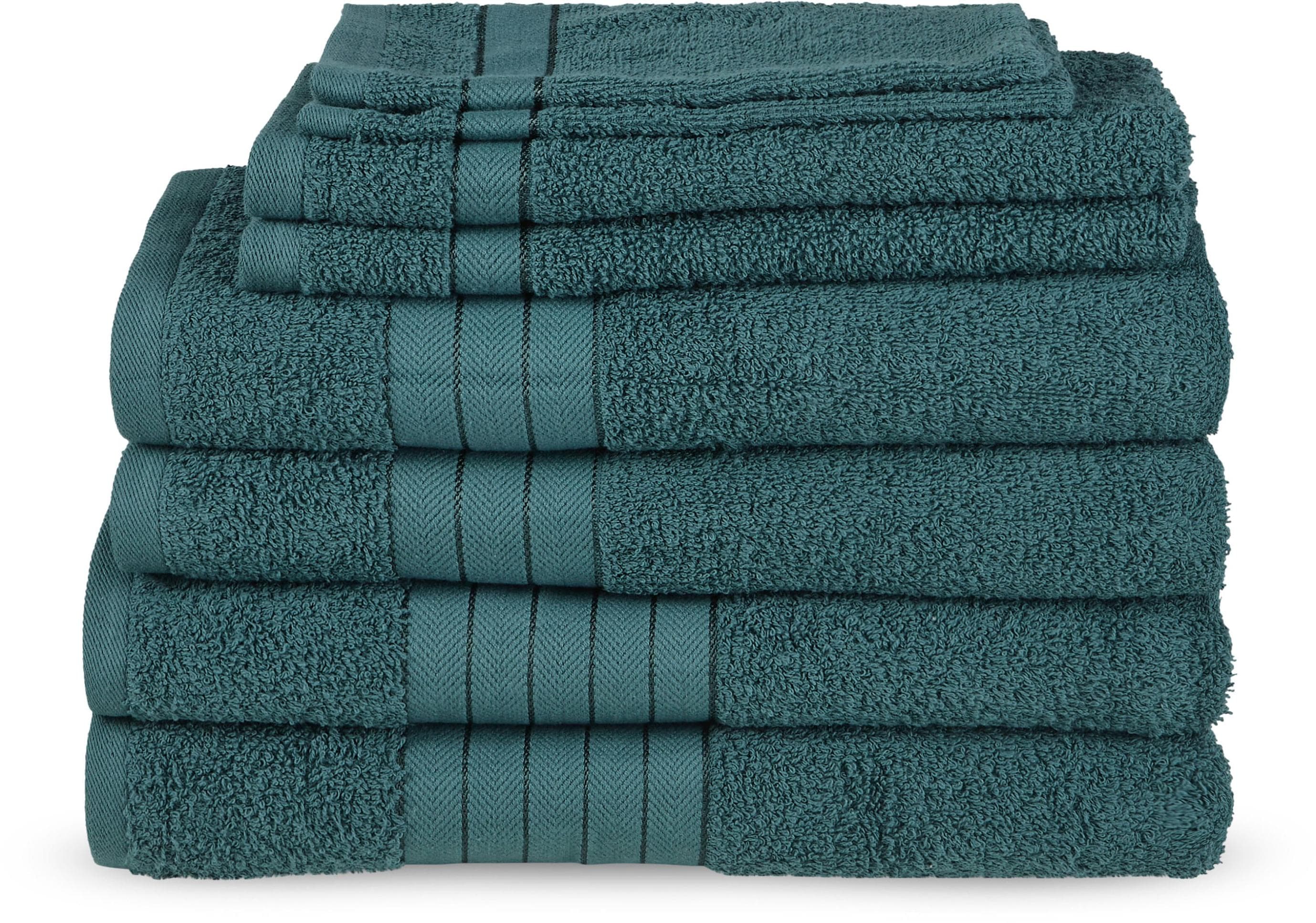 good morning Handtuch Set Grün 8-Stk. Baumwolle